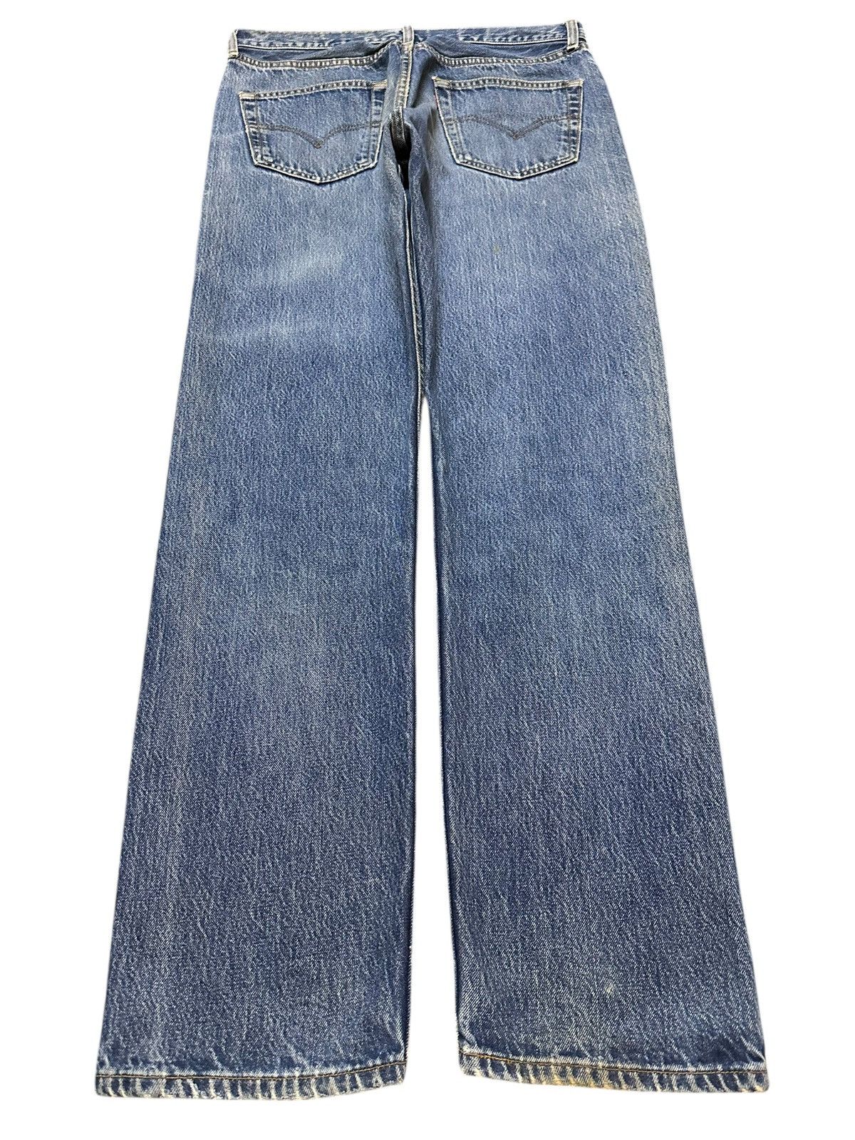Levi's Vintage 90s Levis 501 Faded Wash Distress Style Loose Jeans Size US 32 / EU 48 - 2 Thumbnail