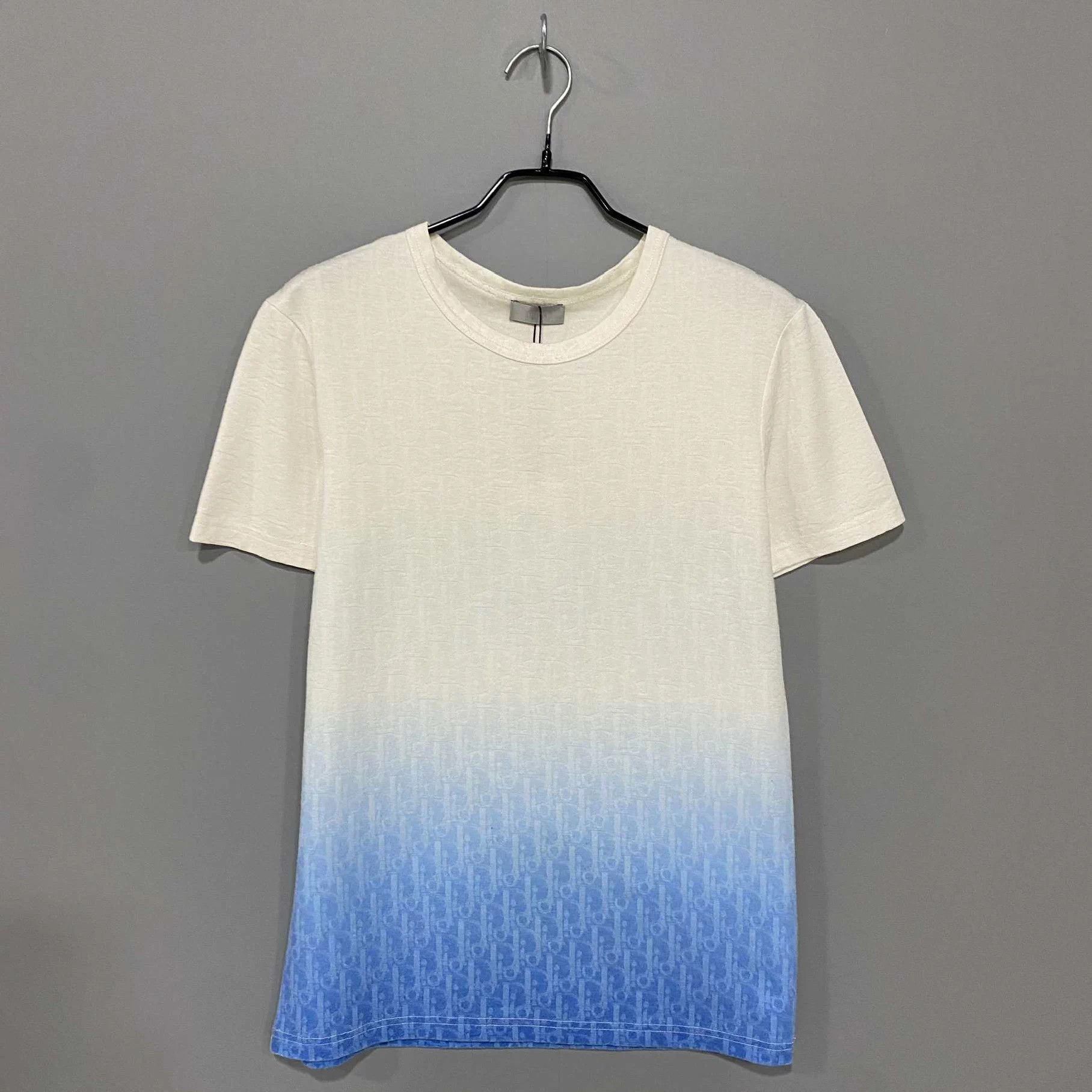 Dior Dior Oblique White Blue Gradient S/S Tee XS 98N Size US XS / EU 42 / 0 - 1 Thumbnail