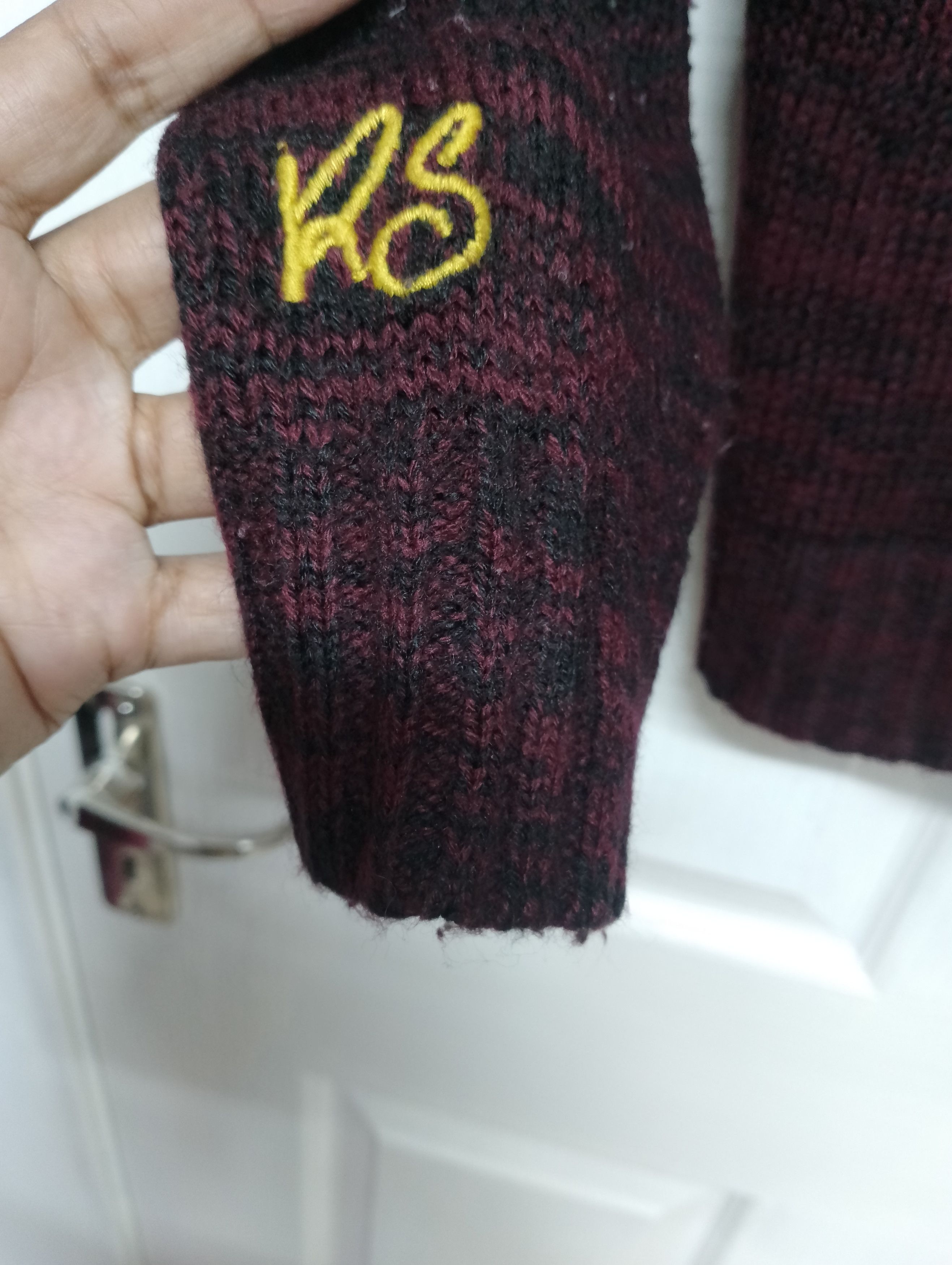 Band Tees ROLLING STONES Cable Knitwear Backhit Big Logo Size US L / EU 52-54 / 3 - 6 Thumbnail