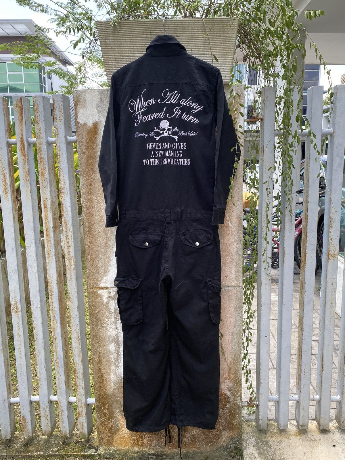 Japanese Brand × Seditionaries 💥 Black Label multi poket coveralls Skull Logo Size US M / EU 48-50 / 2 - 4 Thumbnail