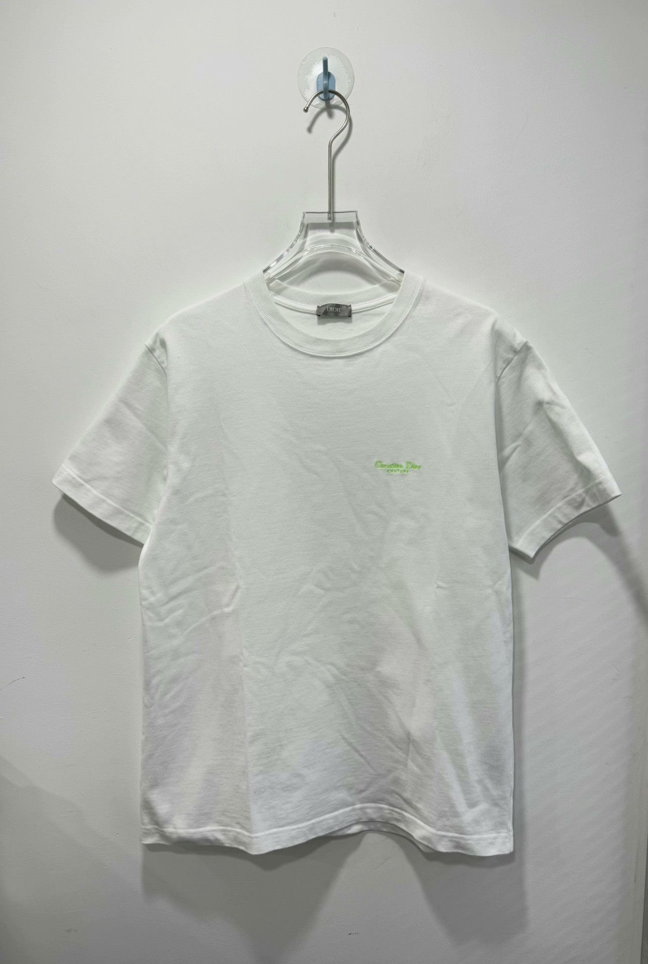 Dior Dior White Embroidered Short-Sleeve Tee Size US M / EU 48-50 / 2 - 1 Thumbnail