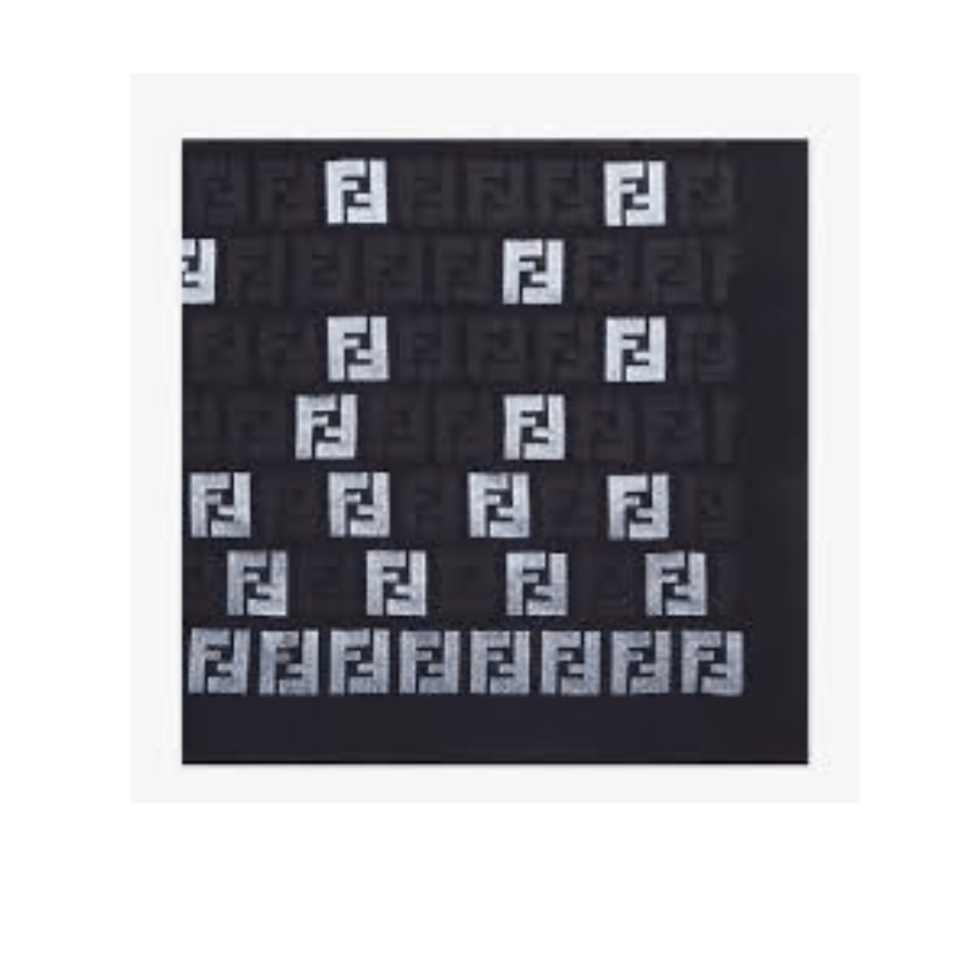 Fendi o1s1wg111224 Size: OS / FF Stole in Black Size ONE SIZE - 1 Thumbnail