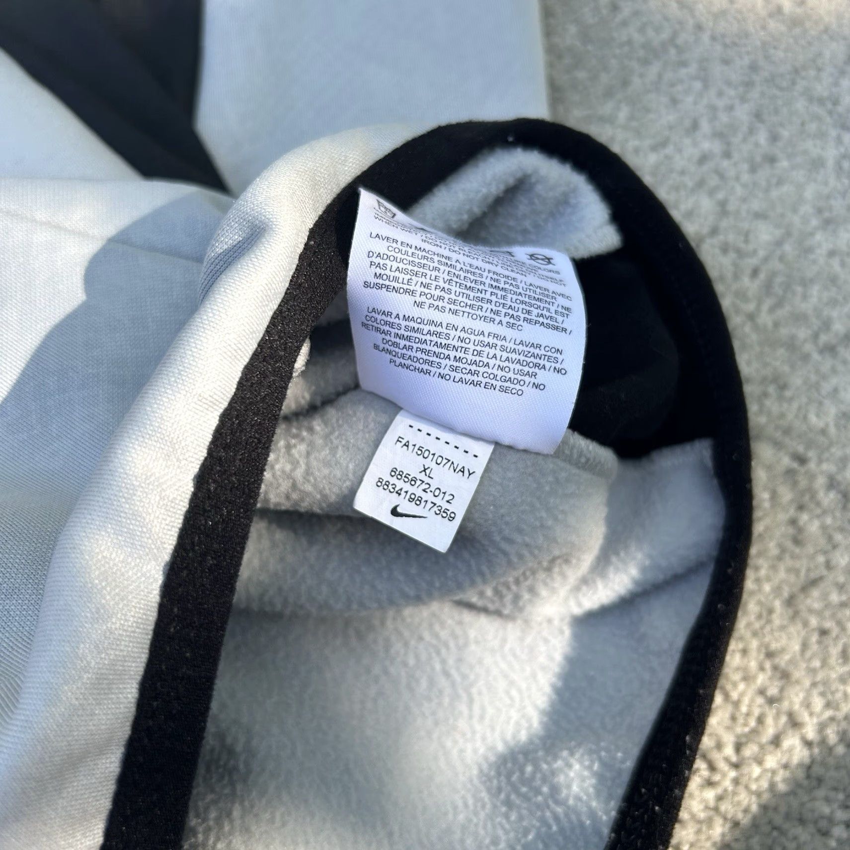 Nike Nike Anorak Hoodie Womens XL Gray Solid Zipper Pockets Hooded Warm Nike Therma Sports Sweatshirt 685672012 Size XL / US 12-14 / IT 48-50 - 7 Thumbnail