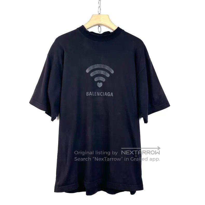 Balenciaga Balenciaga WiFi Print Short Sleeve Size US S / EU 44-46 / 1 - 2 Thumbnail