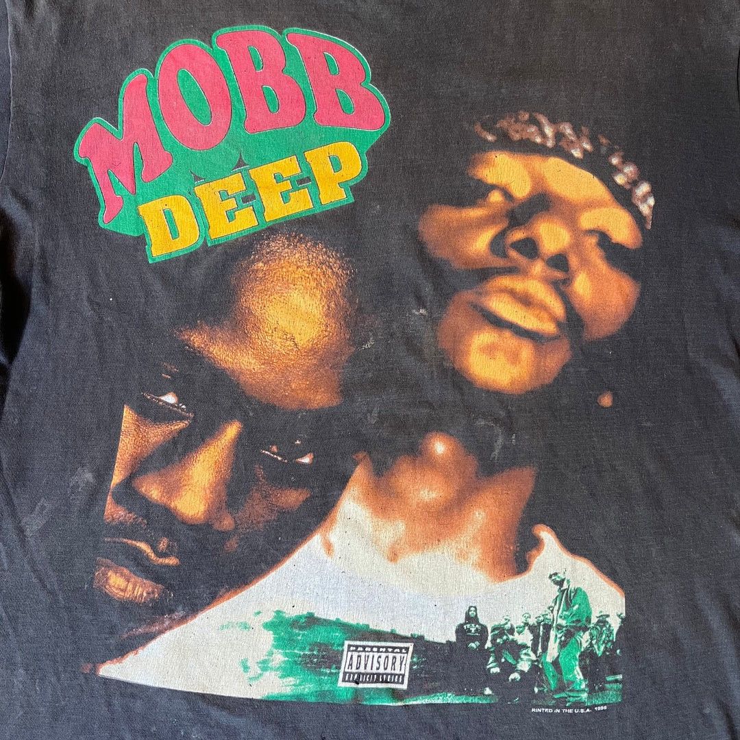 Vintage MOBB DEEP「SHOOK ONES」XL 1995 RAP TEE Size US XL / EU 56 / 4 - 3 Thumbnail
