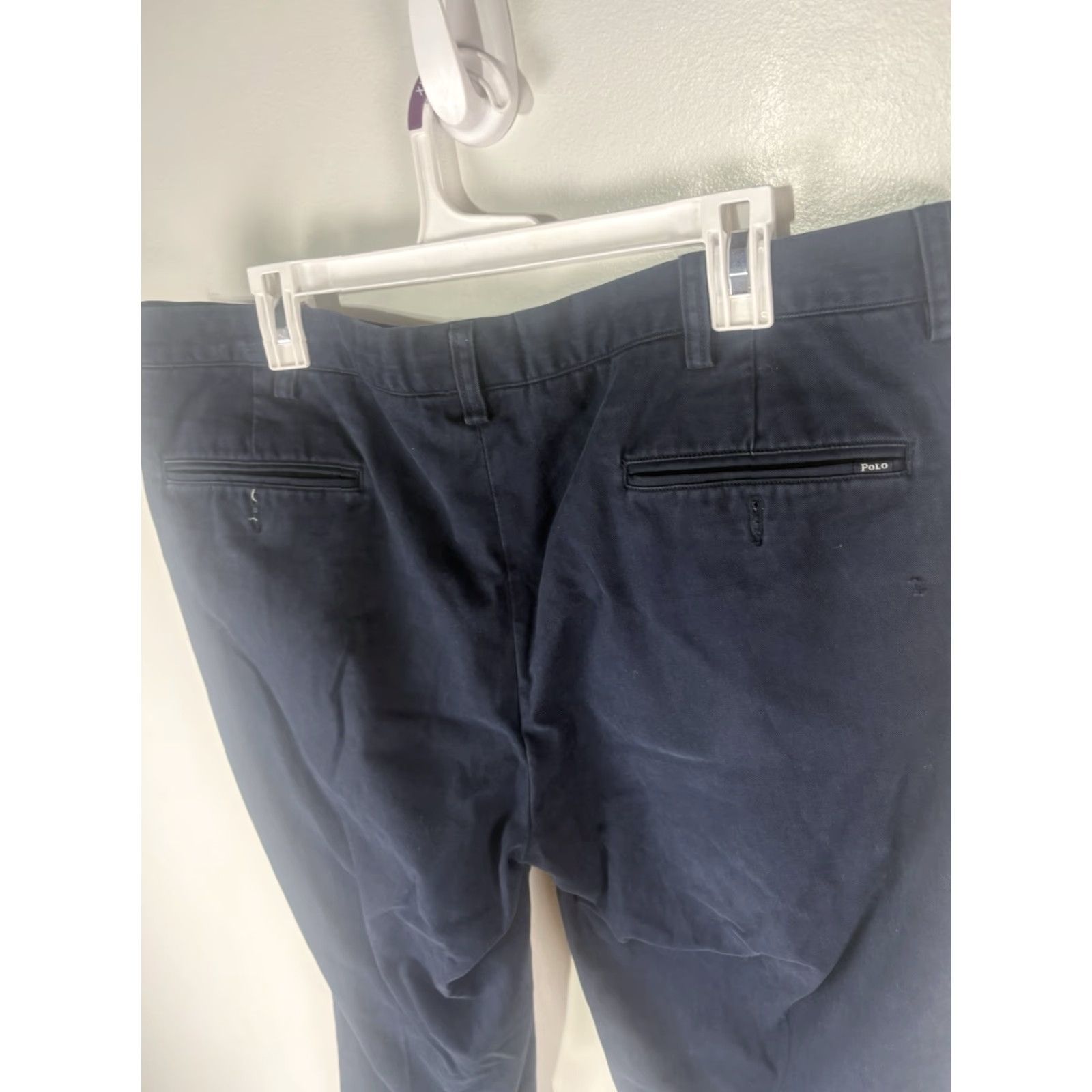 Polo Ralph Lauren VINTAGE Polo Ralph Lauren Pants Men’s 38x32 Chino Straight Fit Cotton Blue 90s Logo Size US M / EU 48-50 / 2 - 5 Thumbnail