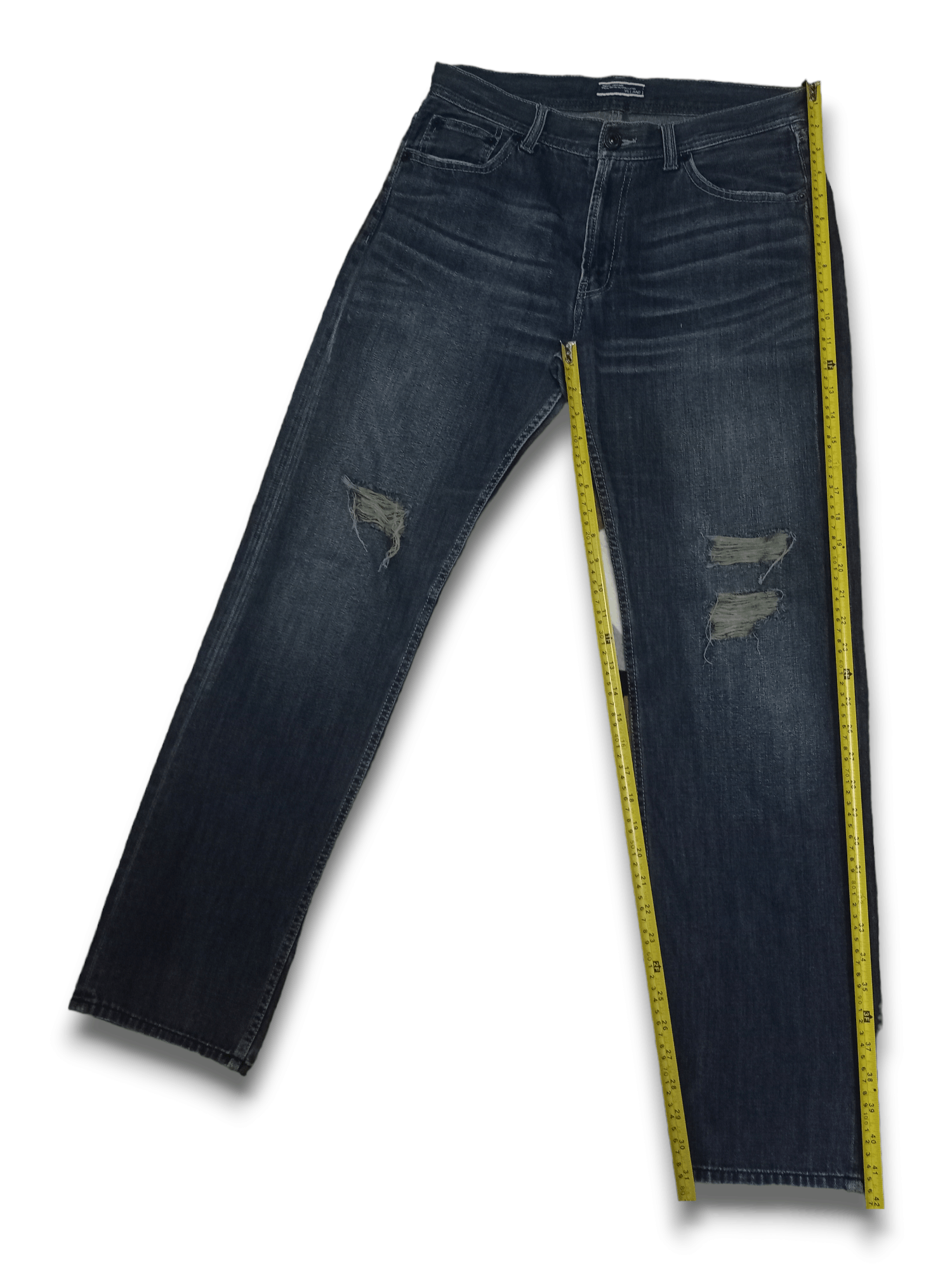 Japanese Brand Vintage Villand Blue Wash Distressed Loose Jeans 32x31 Size US 32 / EU 48 - 10 Thumbnail