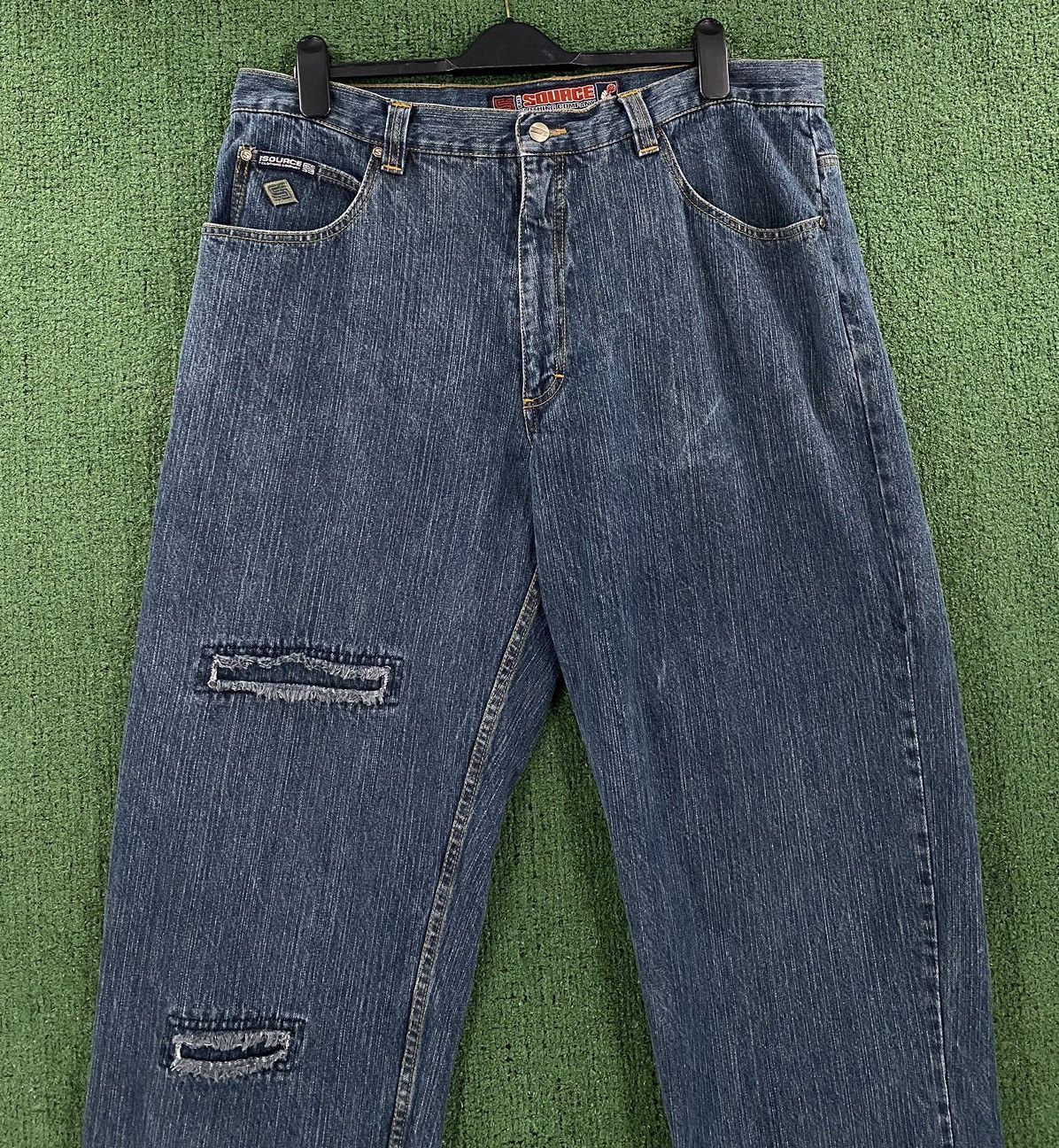 Other VTG 90’s The Source Hip Hop Embroidered Baggy Wide Leg Jeans Size US 38 / EU 54 - 2 Thumbnail