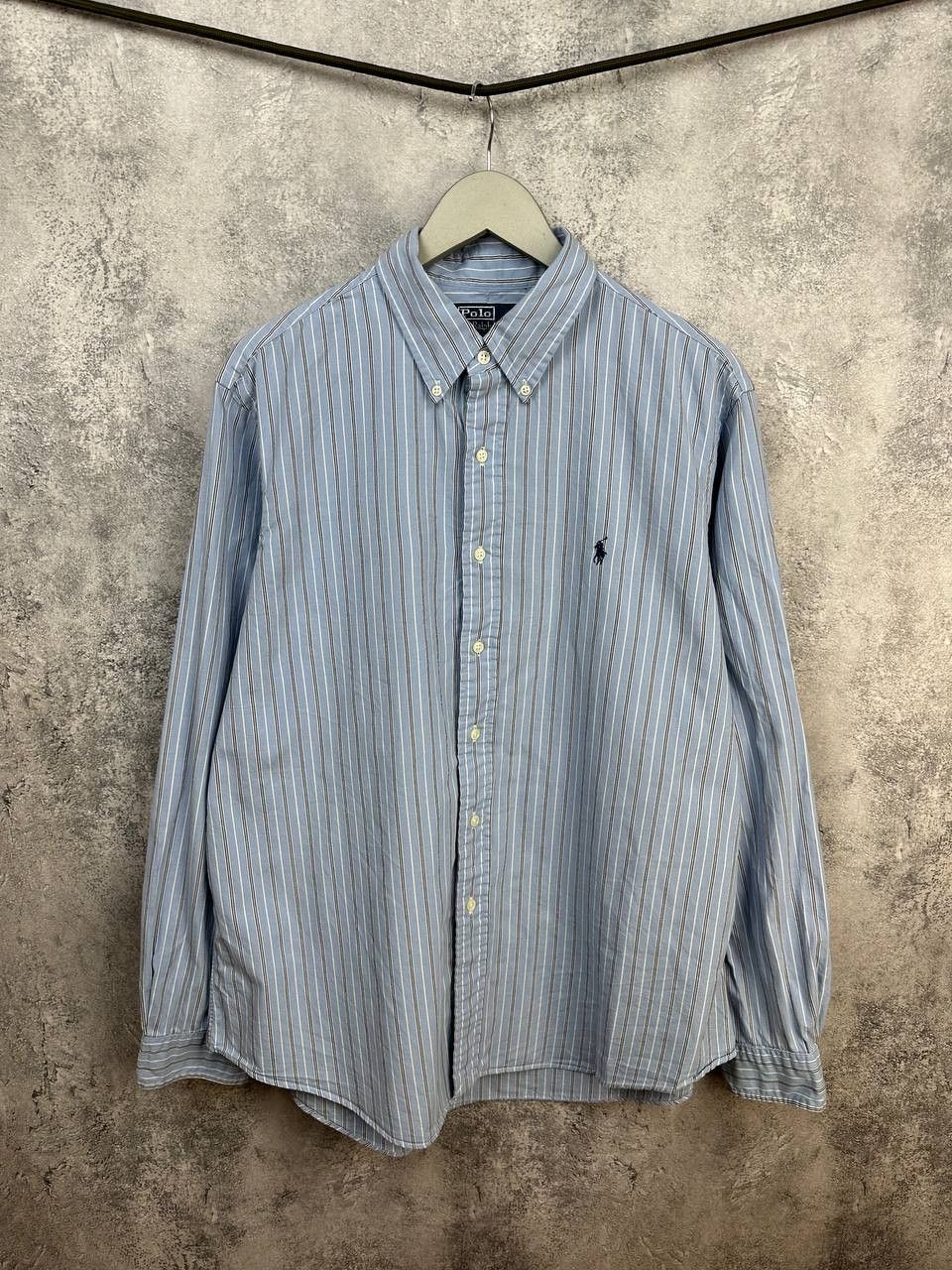 Polo Ralph Lauren Polo Ralph Lauren Vintage Oxford Stripe Button Down Shirt Size US XL / EU 56 / 4 - 1 Thumbnail
