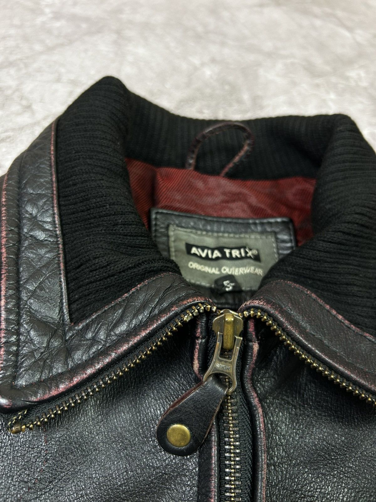 Japanese Brand Vintage washed avant garde leather jacket Size US S / EU 44-46 / 1 - 6 Thumbnail