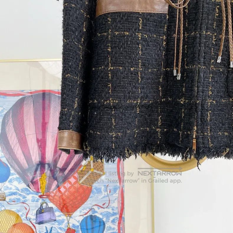 Chanel Black zongzi waist strap jacket