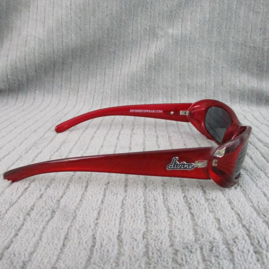 Other New Divine Eyewear Kali Red/Smoke Sunglasses Women's NWT Size ONE SIZE - 7 Thumbnail