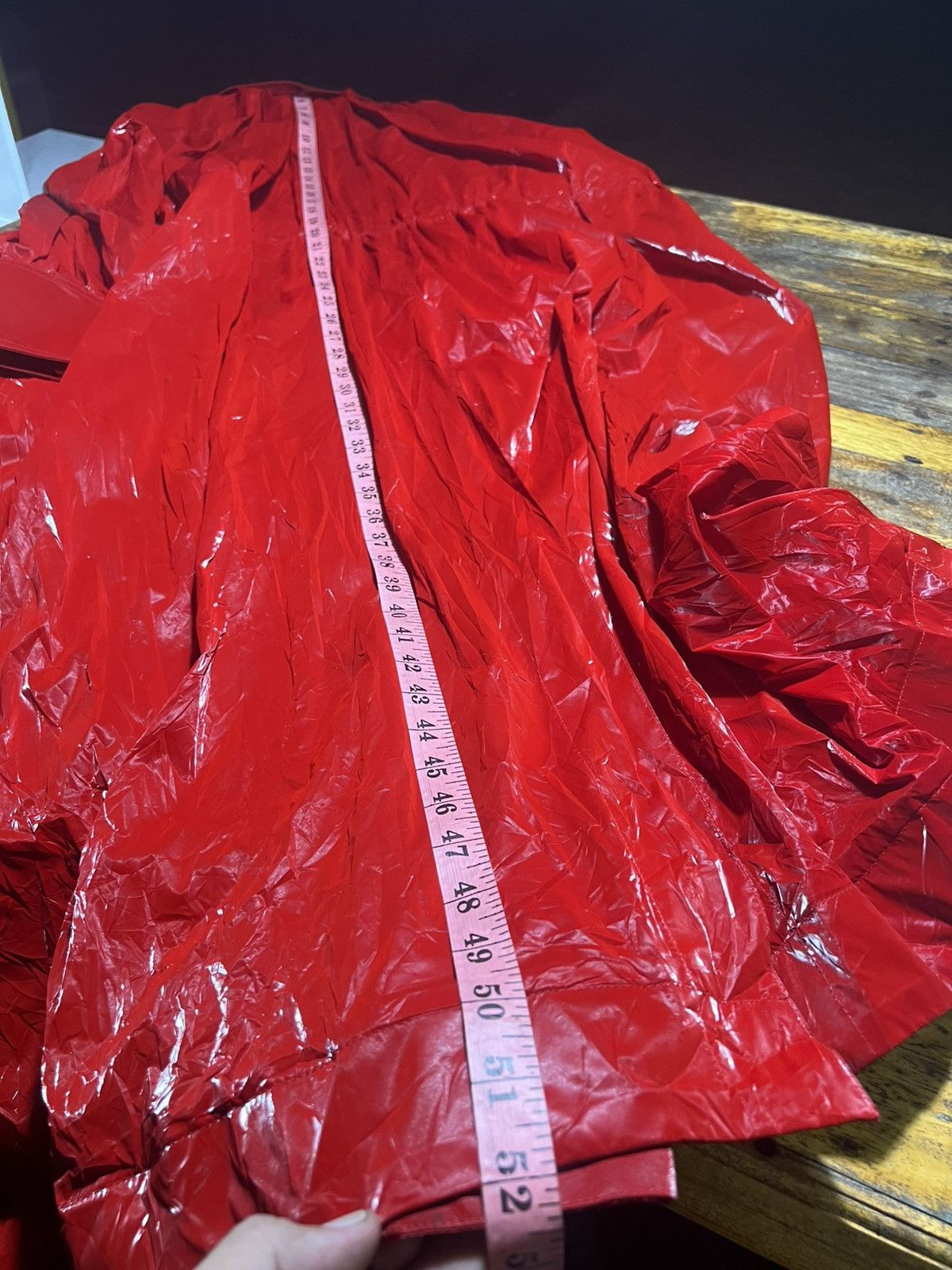 Mugler Belted Glossy Red Trench Coat Size XS / US 0-2 / IT 36-38 - 18 Thumbnail