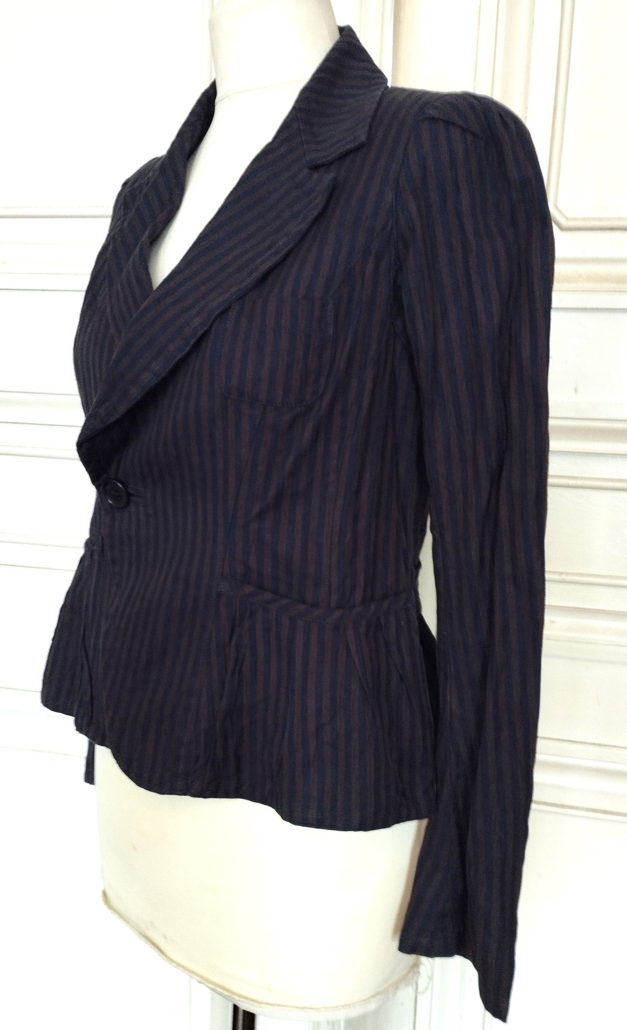 Sonia Rykiel Sonia Rykiel Veste Basque Coton et Lin T M/L Size M / US 6-8 / IT 42-44 - 5 Thumbnail
