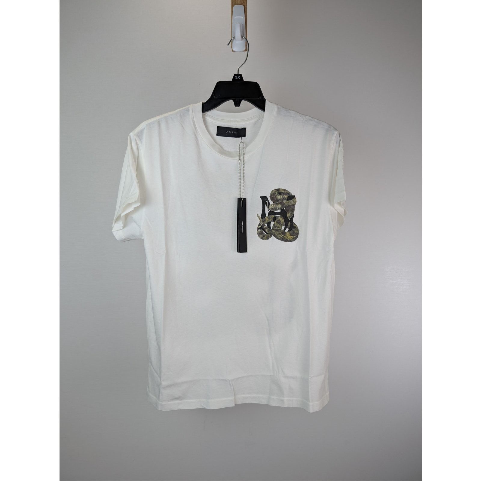 Amiri o1rshd1 Amiri Snake Tee T-Shirt in White Size US XS / EU 42 / 0 - 9 Thumbnail