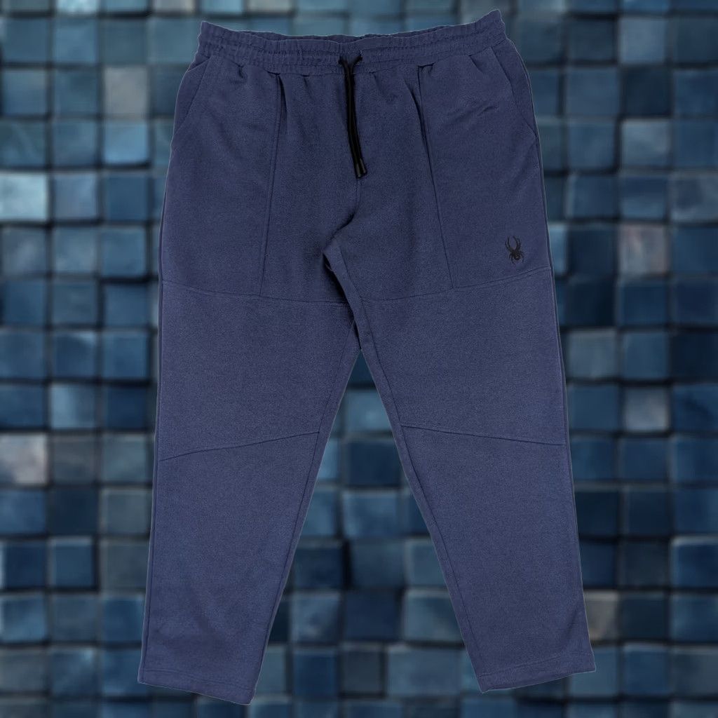 Spyder Spyder Active ProWeb Sweat Pants Men XL Navy Blue 37x28 Stretch Drawstring Pockets Athletic Size US 36 / EU 52 - 1 Thumbnail