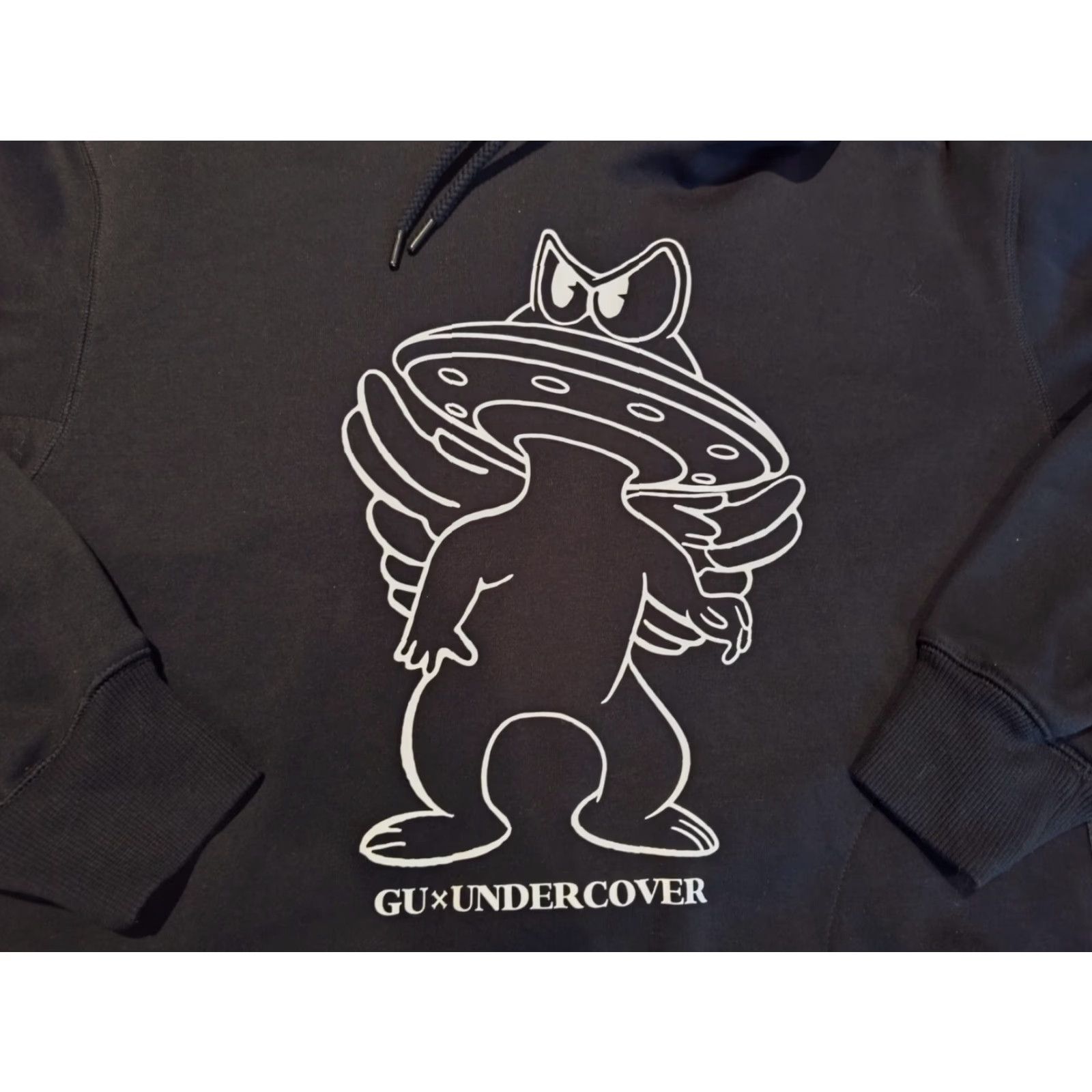 Undercover GU x Undercover Black Hoodie Graphic Alien Pullover Sweatshirt Size M Rare Mens Size US M / EU 48-50 / 2 - 6 Thumbnail