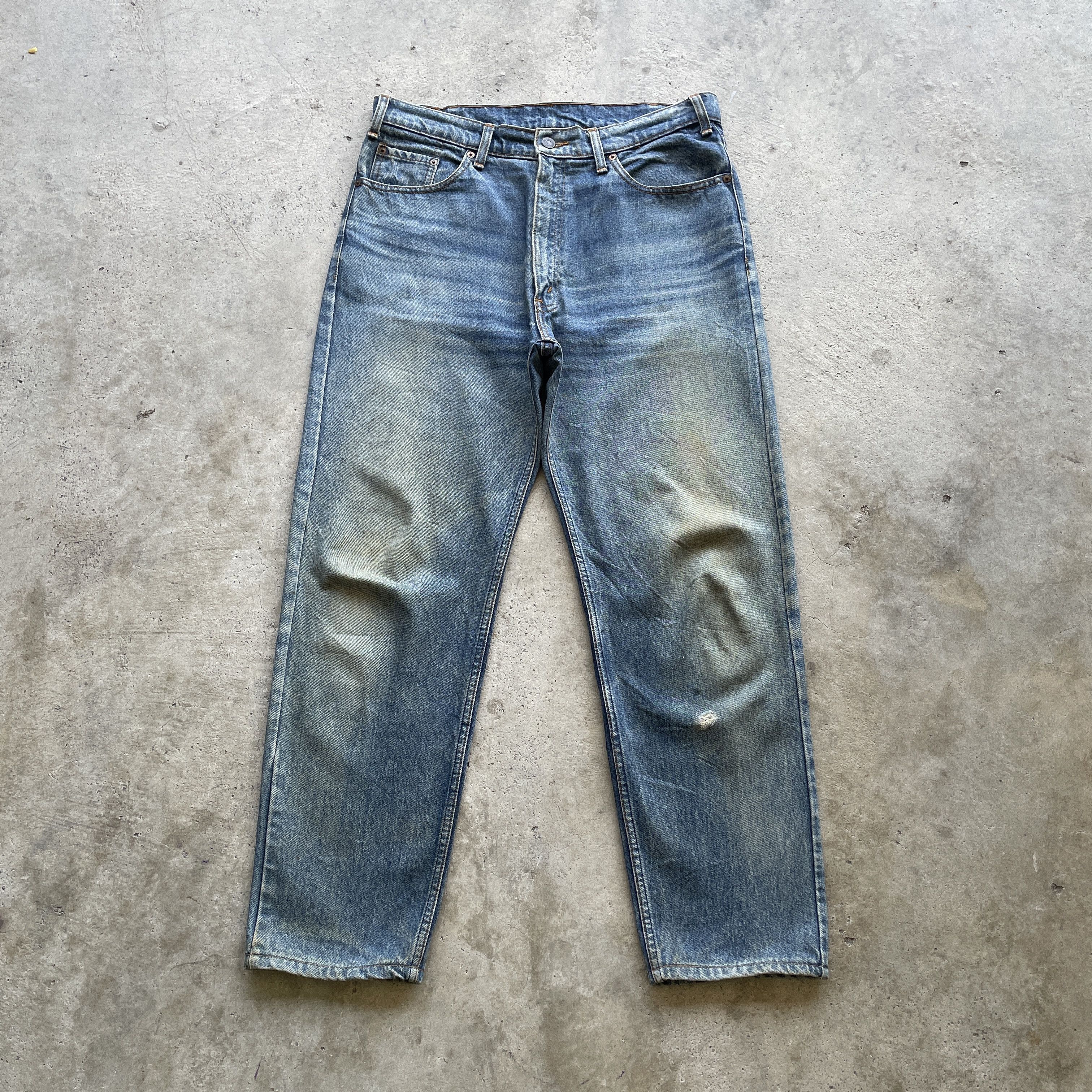 Levi's W34x29 Vintage Levi’s Denim Faded Rusty Wash Denim Pants Size US 34 / EU 50 - 2 Thumbnail