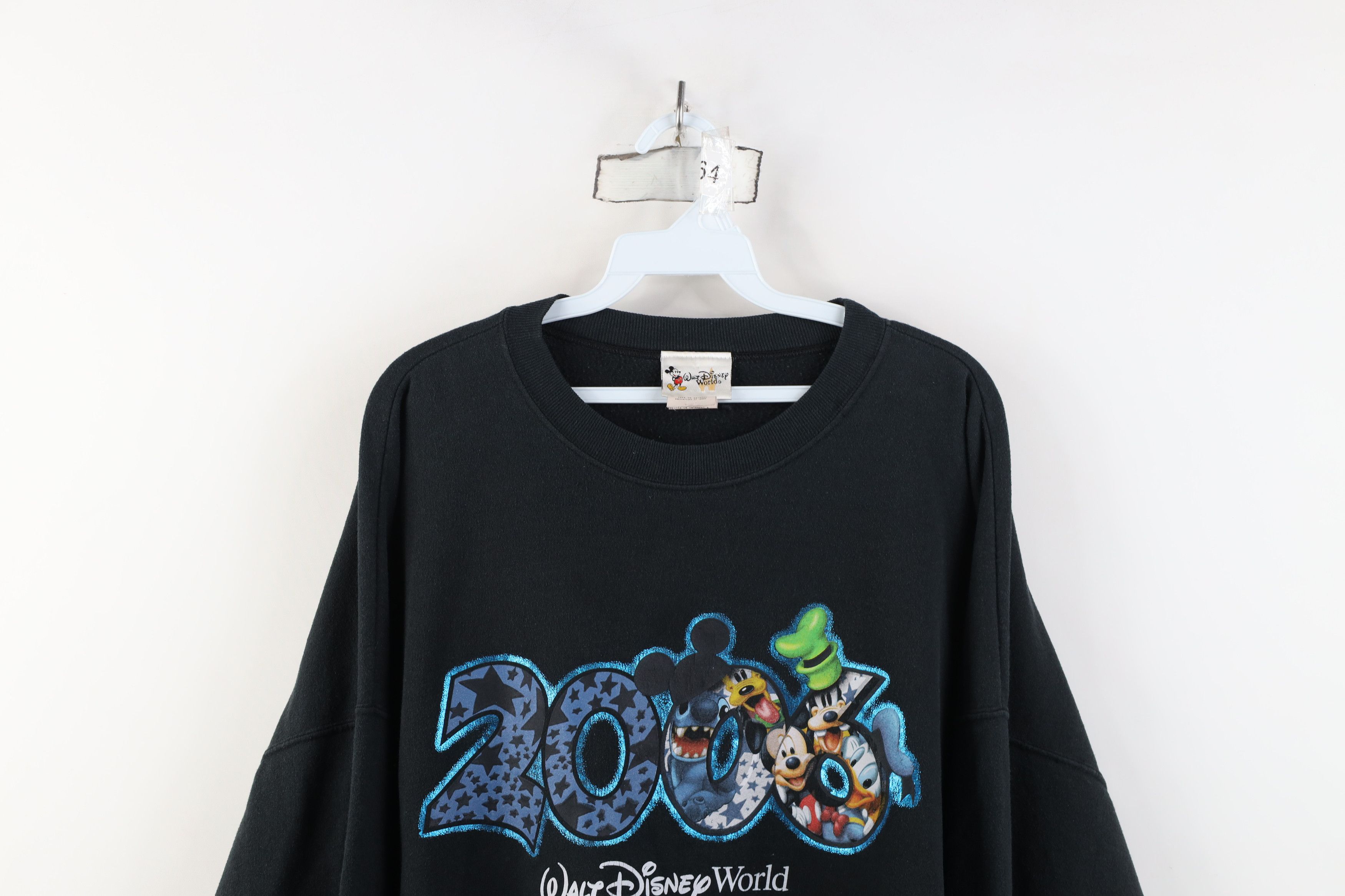 Disney Vintage Y2K 2006 Walt Disney World Crewneck Sweatshirt Black Size US XXL / EU 58 / 5 - 2 Thumbnail