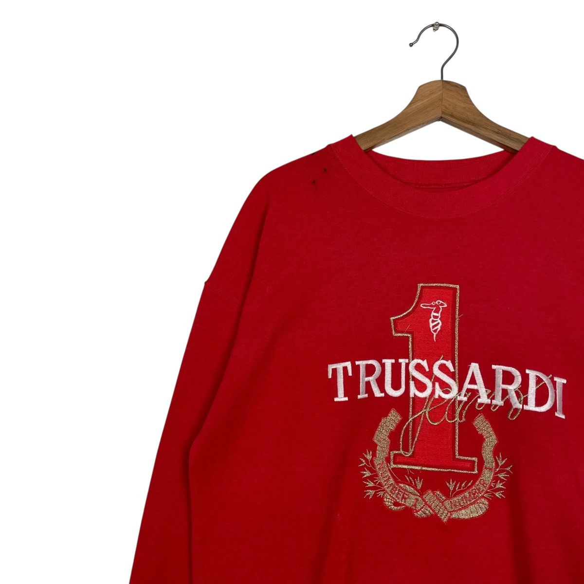 Trussardi Trussardi Big Logo Sweatshirt Size US M / EU 48-50 / 2 - 6 Thumbnail