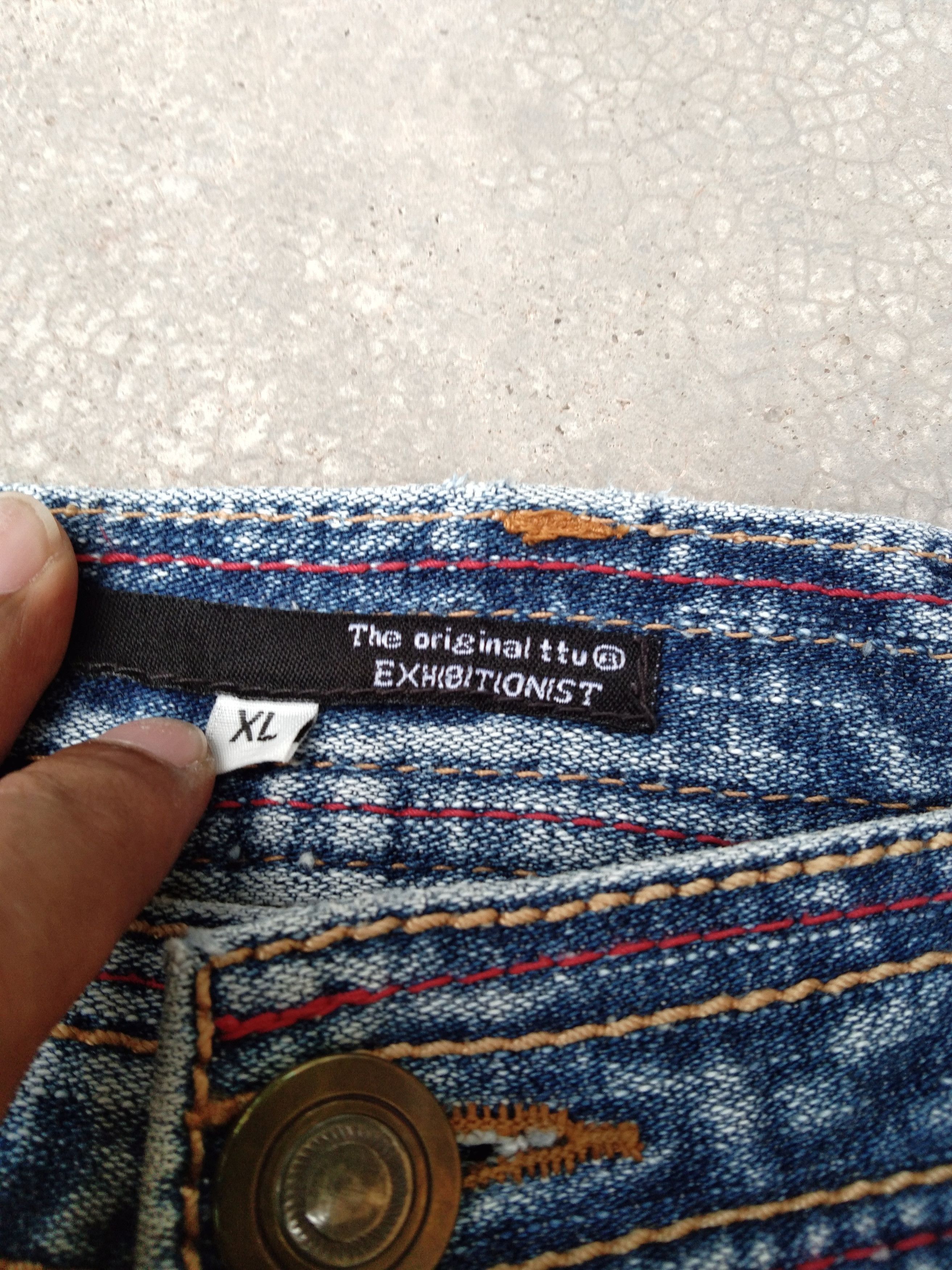 Japanese Brand Vintage Exhibitionist Selvedge Redline Jeans 33x32 Size US 33 - 5 Thumbnail