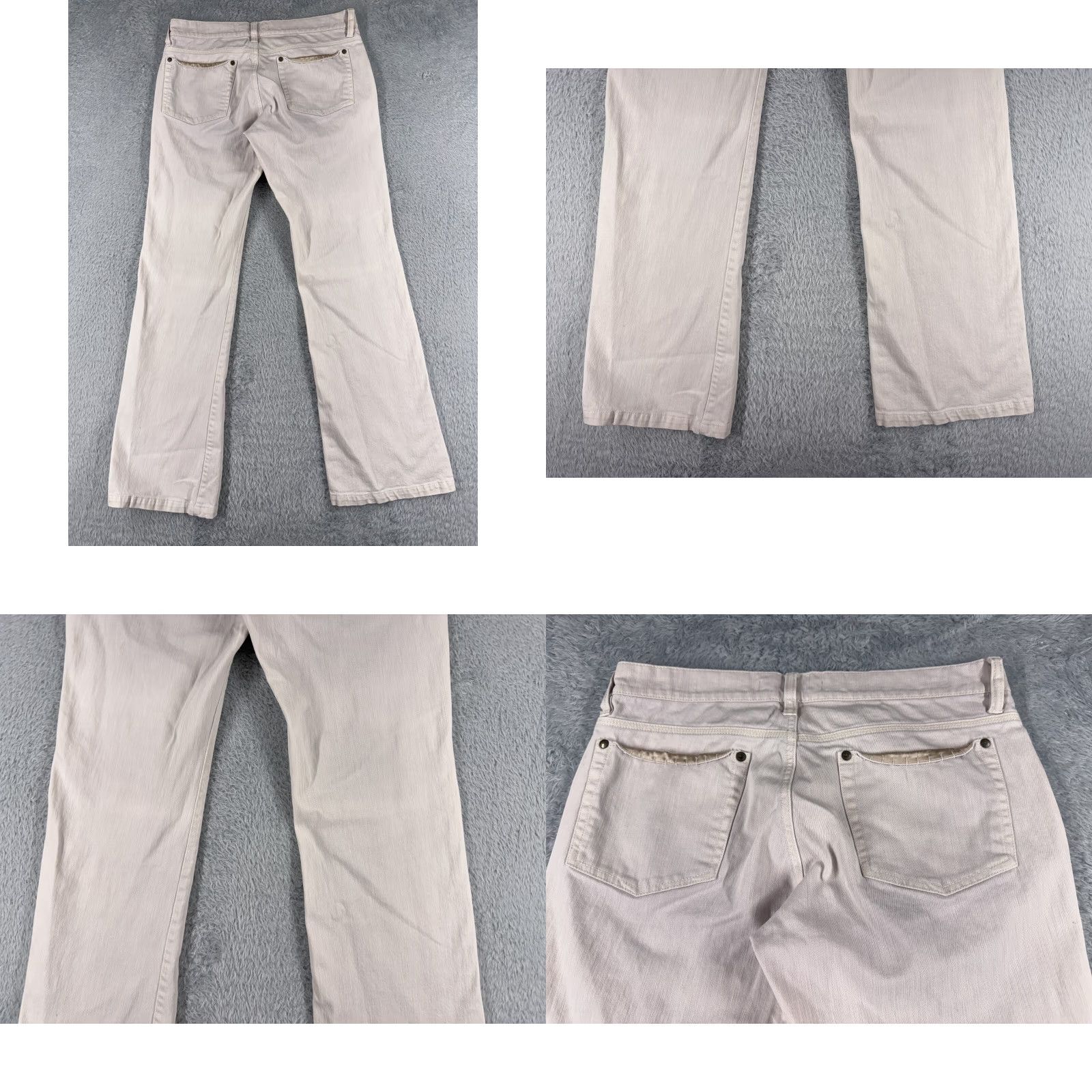 J.Crew Noir Jeans Women 8 Pink Denim Wide Leg Bootcut Low Rise Cotton 31x32 Size 30" / US 8 / IT 44 - 9 Thumbnail