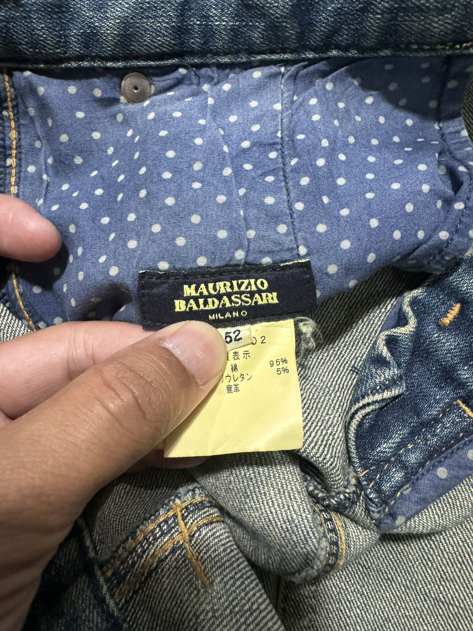 Designer × Maurizio Baldassari Vintage Y2K Maurizio Baldassari Distressed Baggy Jeans Size US 34 / EU 50 - 12 Thumbnail