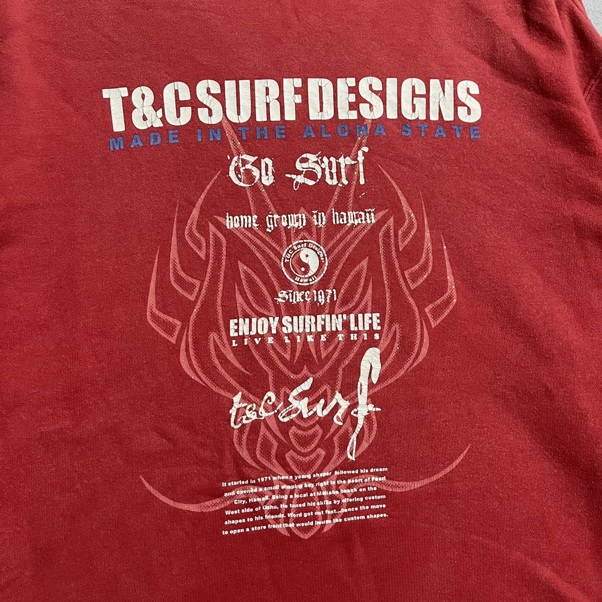 Vintage Vintage T&C Surf Designs Red Sweatshirt Dragon Head Graphic Size US L / EU 52-54 / 3 - 2 Thumbnail