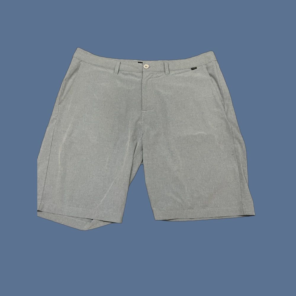 TravisMathew Travis Mathew Shorts Mens 38 Blue Golf Performance Stretch Outdoor Chino Casual Slant Pocket Regular Rise Mid-10-12Zipper Button Hem? Size US 38 / EU 54 - 1 Thumbnail