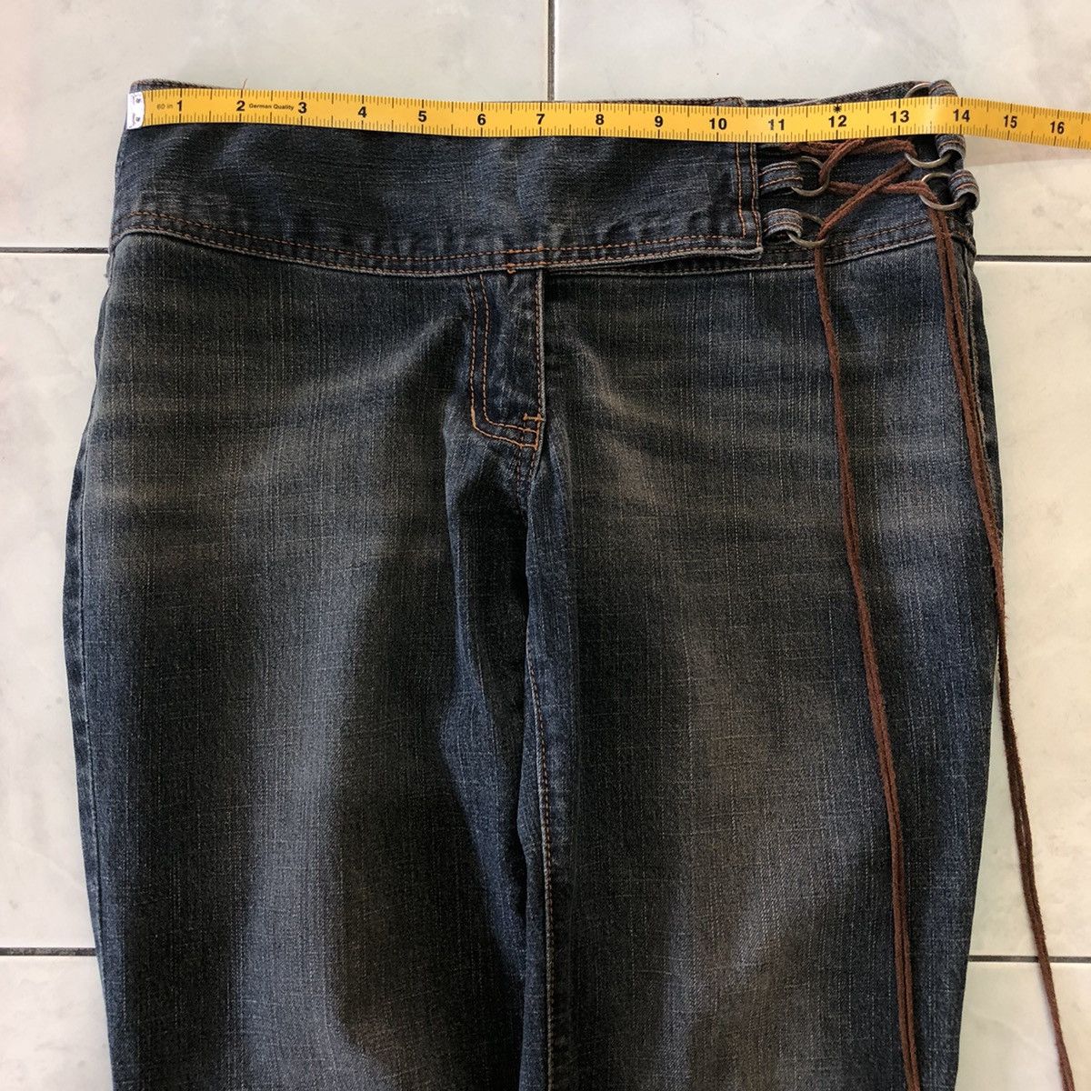 Japanese Brand Vintage Egoist Japanese Flared Denim Distressed Y2k Punk Size 28" / US 6 / IT 42 - 22 Thumbnail