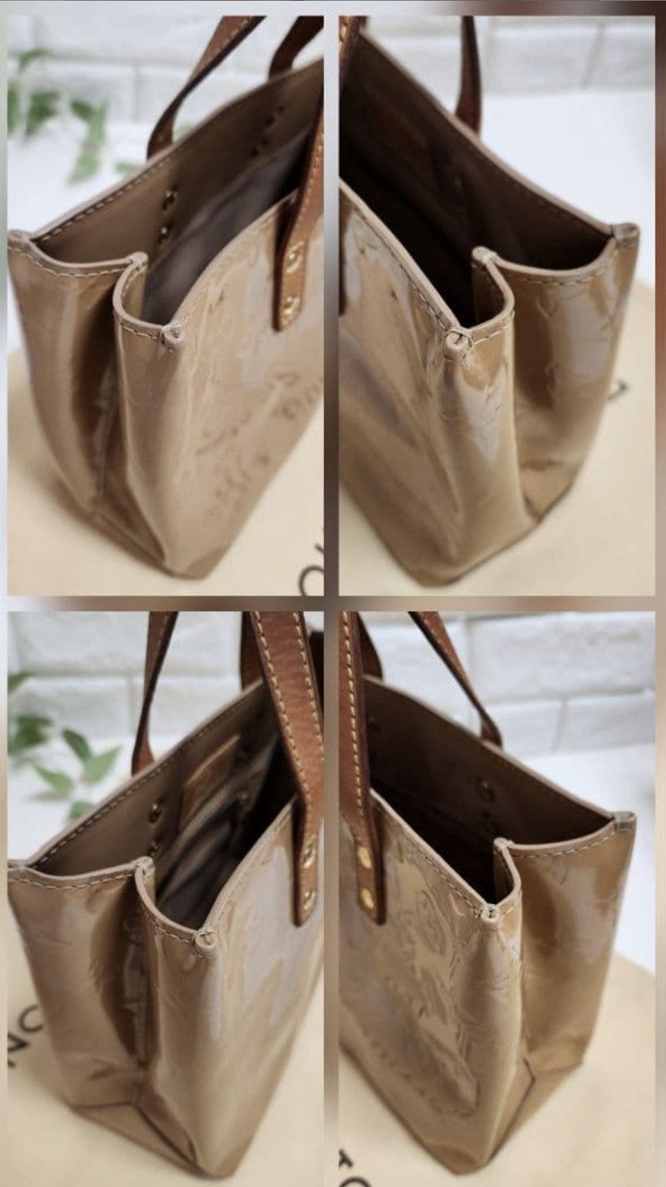 Louis Vuitton Louis Vuitton Vernis Reade PM Tote Bag – Beige / Noisette Size ONE SIZE - 9 Thumbnail
