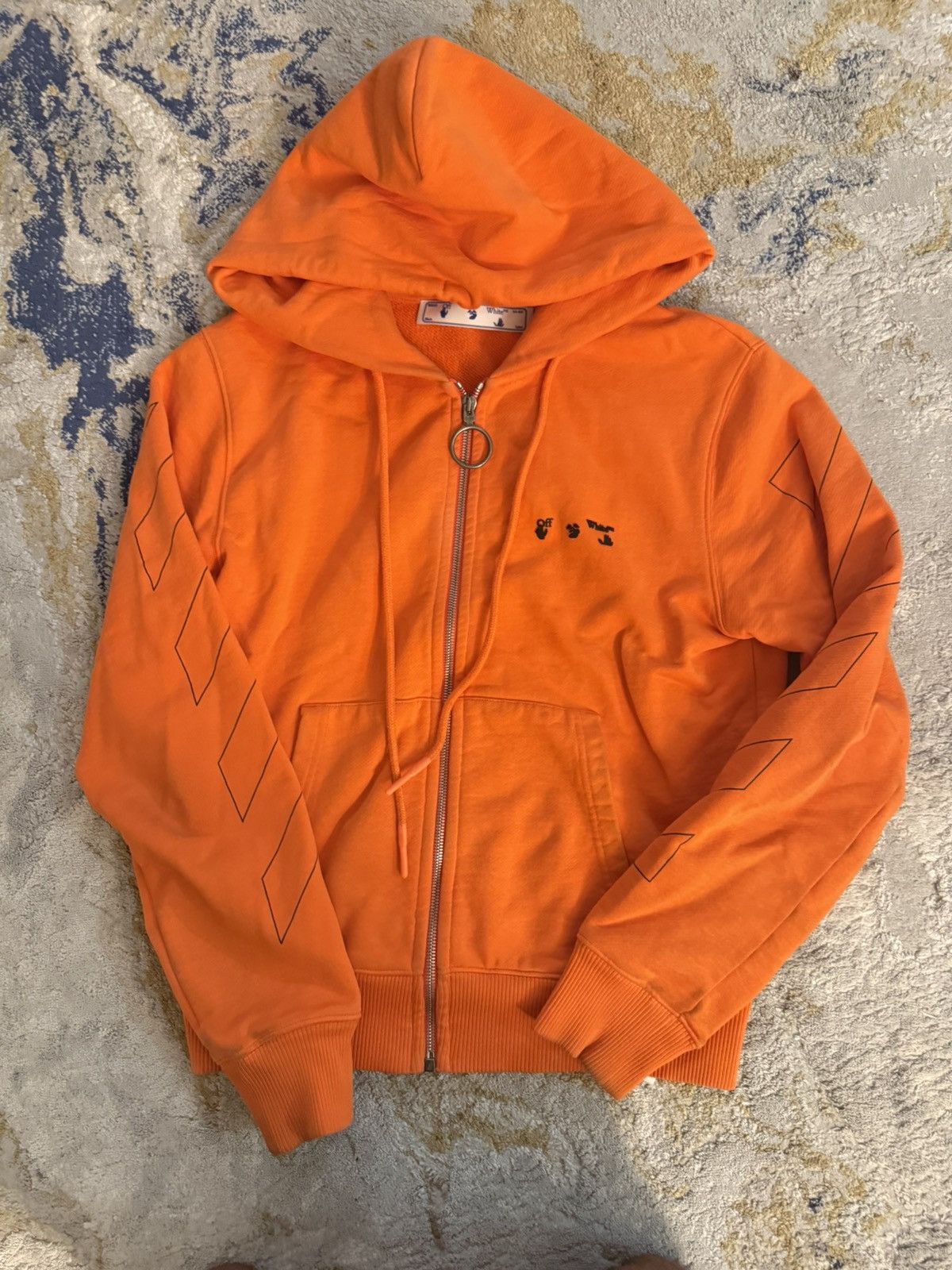 Off-White Offwhite orange logo hoodie Size US XS / EU 42 / 0 - 1 Preview