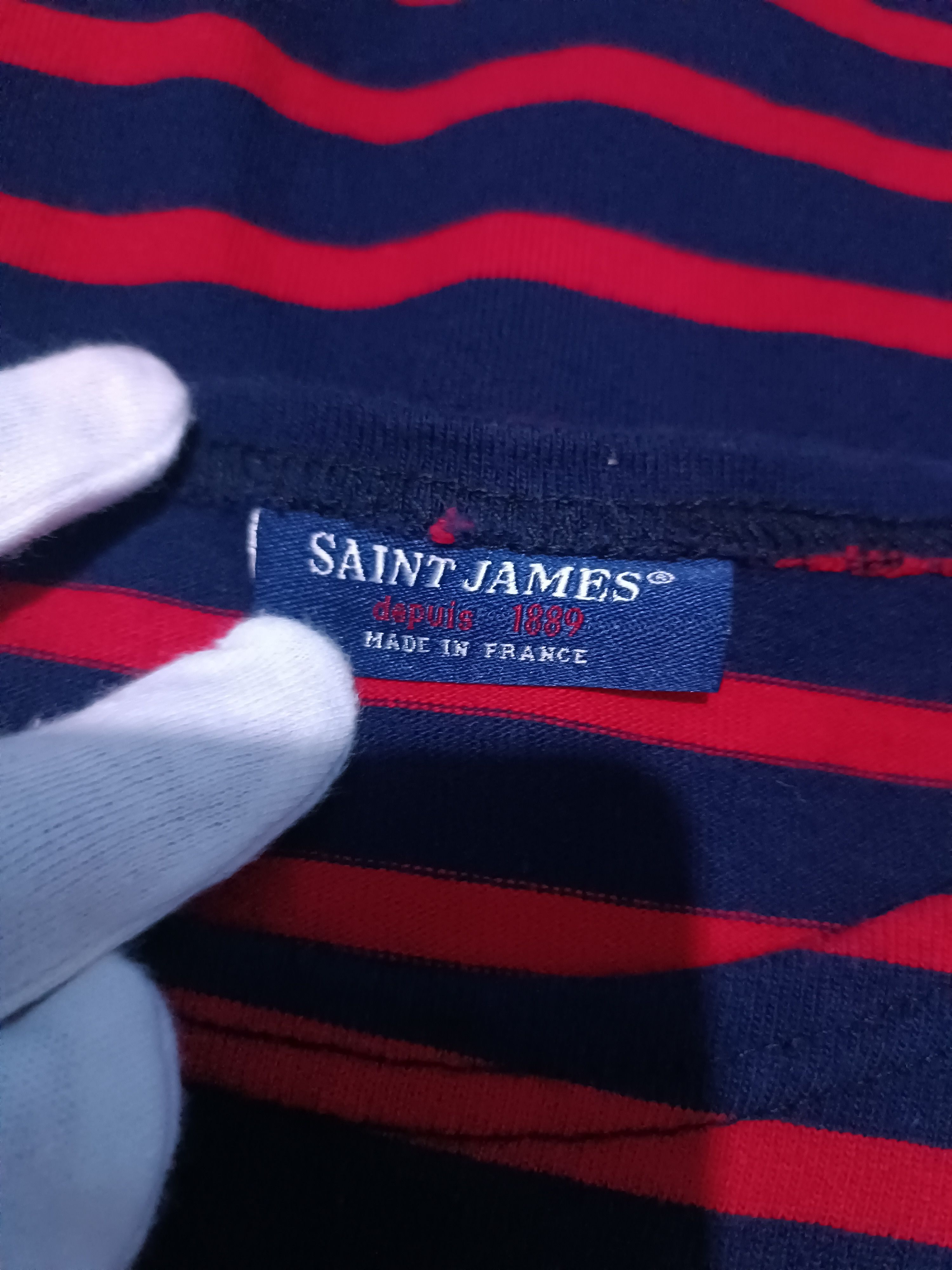 Saint James Saint James Long Sleeve Striped Sailor T-shirt Size US L / EU 52-54 / 3 - 4 Thumbnail