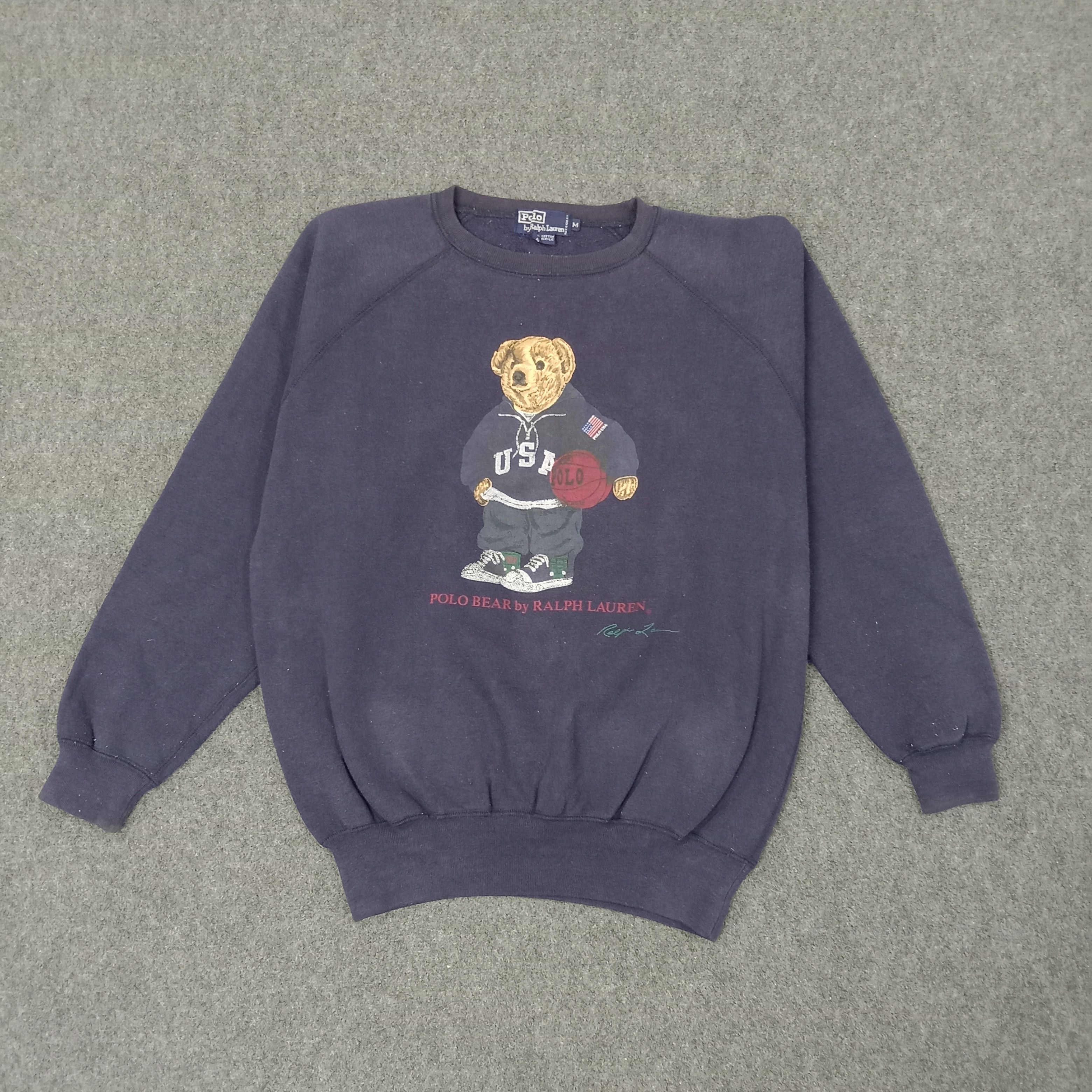 Polo Ralph Lauren Polo Bear by Ralph Lauren American Brand Sweatshirt C242N23 Size US M / EU 48-50 / 2 - 1 Thumbnail