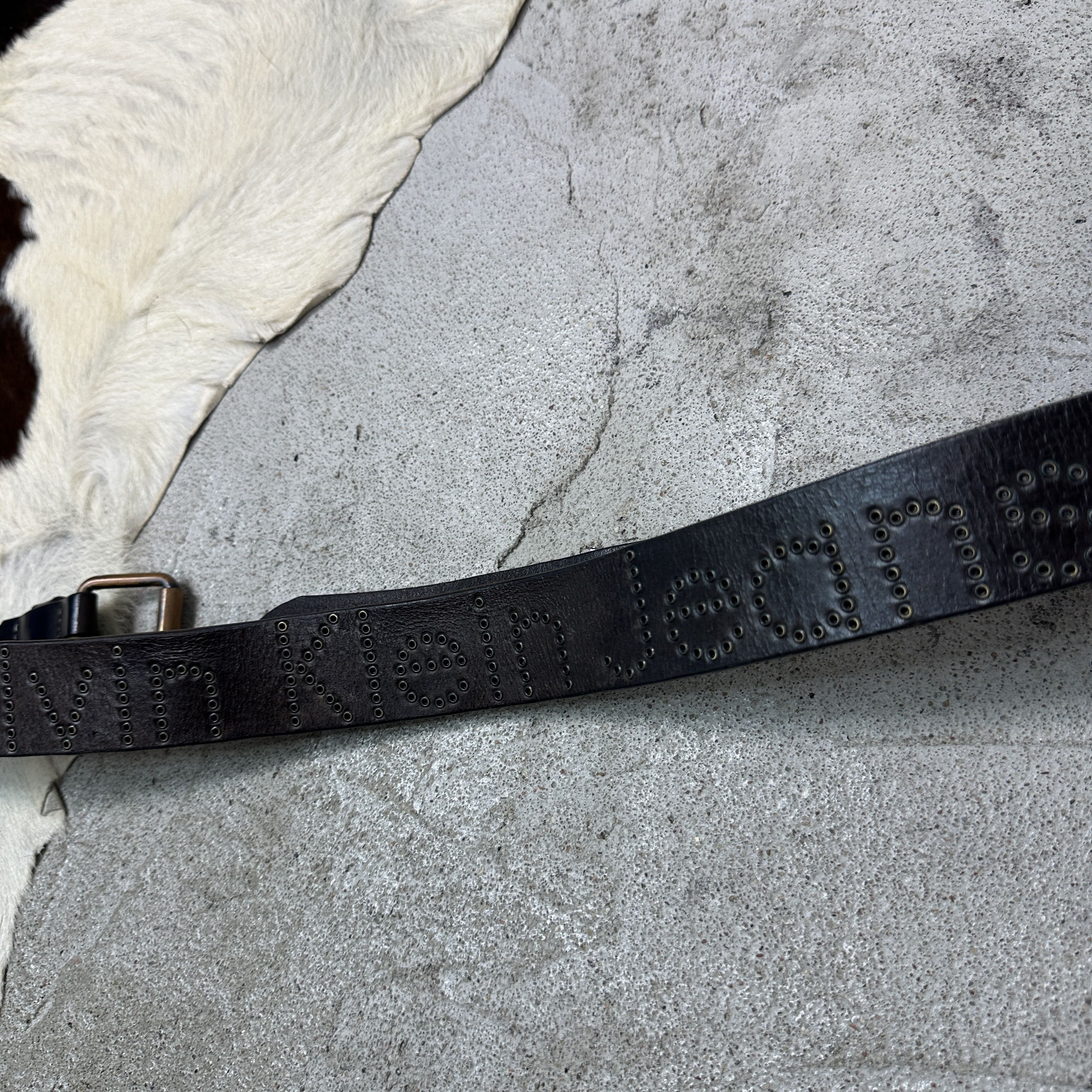 Calvin Klein Vintage Leather Unisex Studded Calvin Klein Belt Y2K Size ONE SIZE - 3 Thumbnail