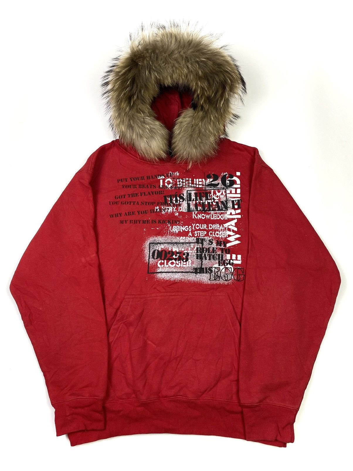 Hysteric Glamour Fur hoodie sorridere poem ifsixwasnine style Size US M / EU 48-50 / 2 - 1 Thumbnail