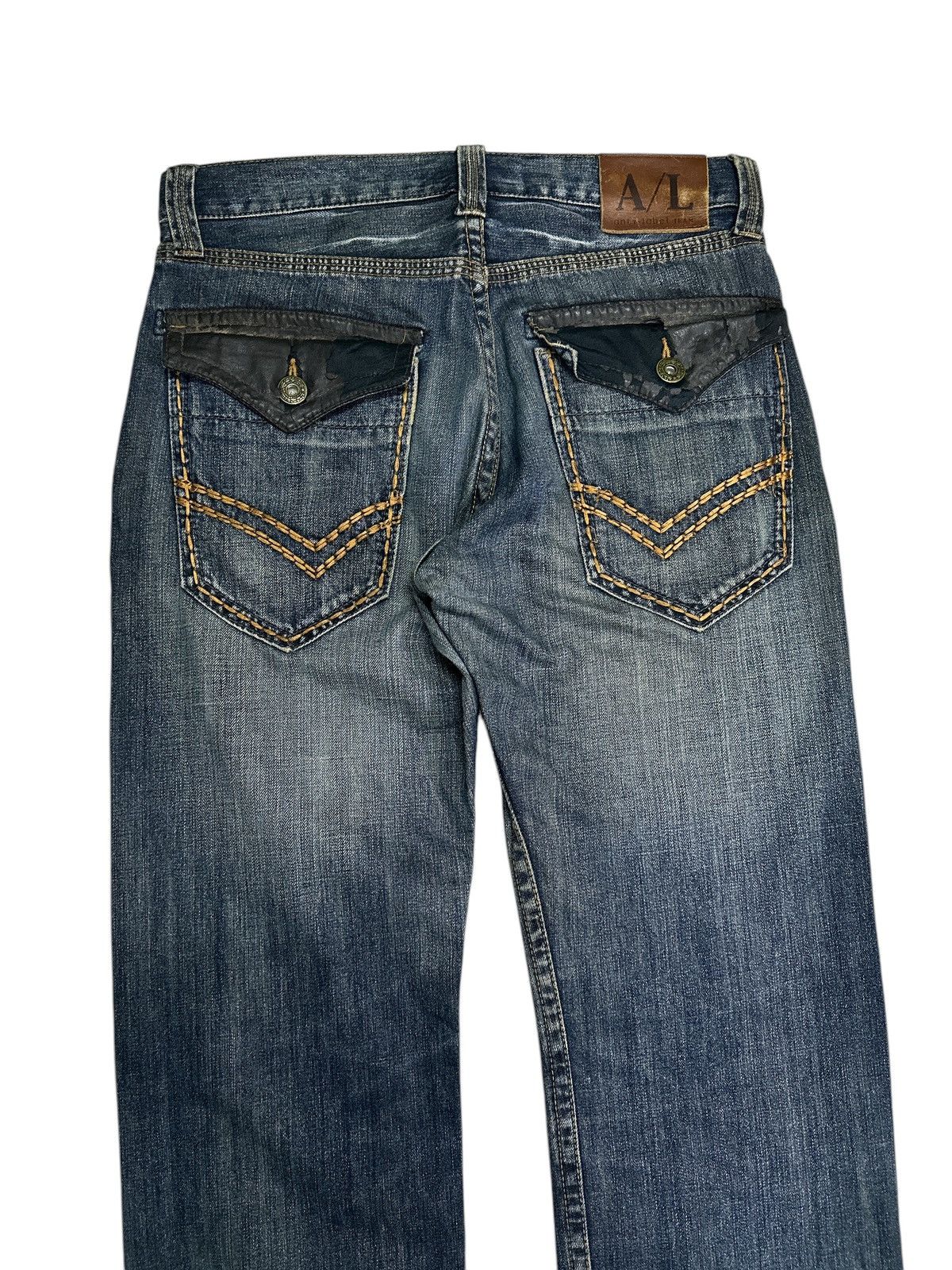 Kapital Anti Label Studded pocket Mudwash Size US 31 - 4 Thumbnail