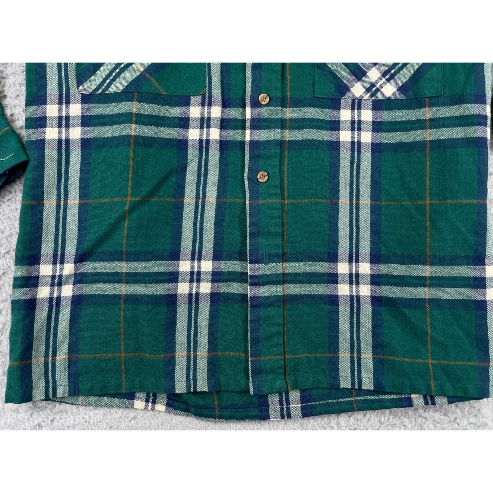 Vintage VINTAGE Claybrooke Shirt Mens Large Green Plaid 100% Acrylic Flannel Button Up Casual Workwear Fall Winter Green Mens Plaid Shirt Size US L / EU 52-54 / 3 - 6 Thumbnail