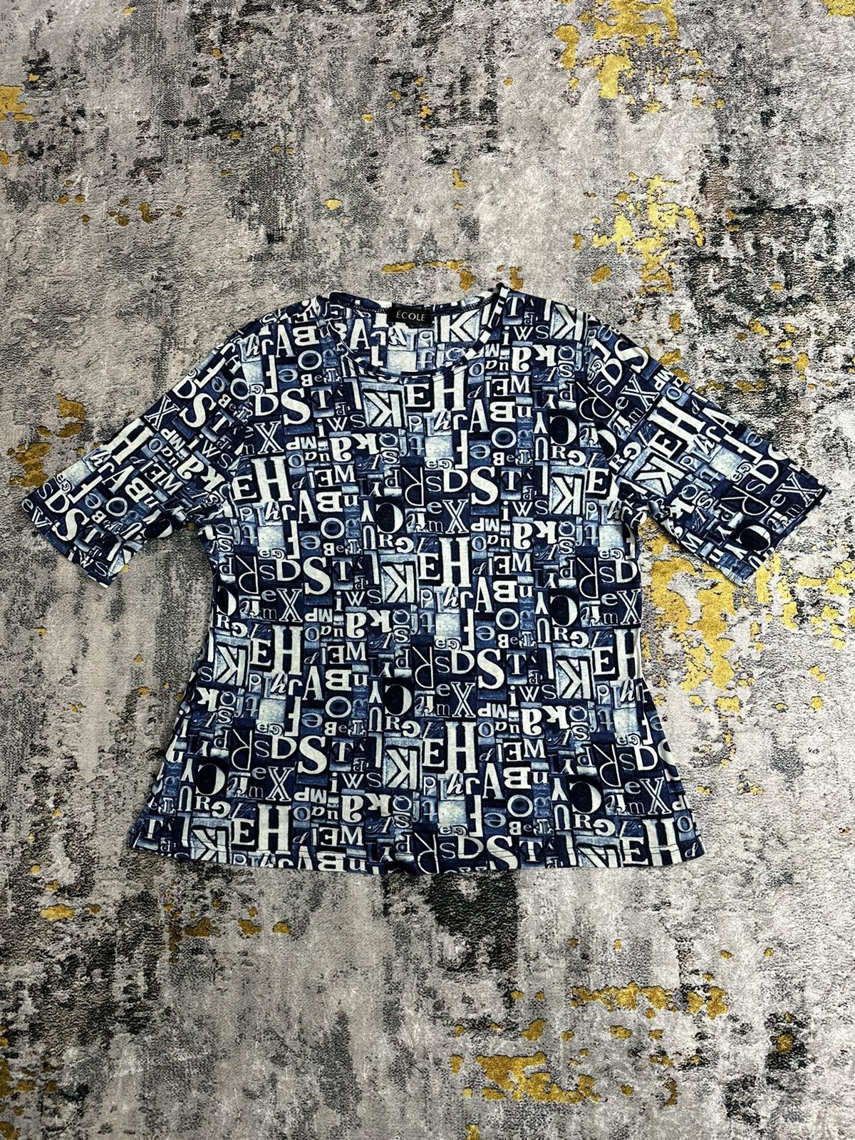 Japanese Brand CRAZY ECOLE ALL OVER PRINTED LETTER LGB STYLE Size M / US 6-8 / IT 42-44 - 1 Thumbnail