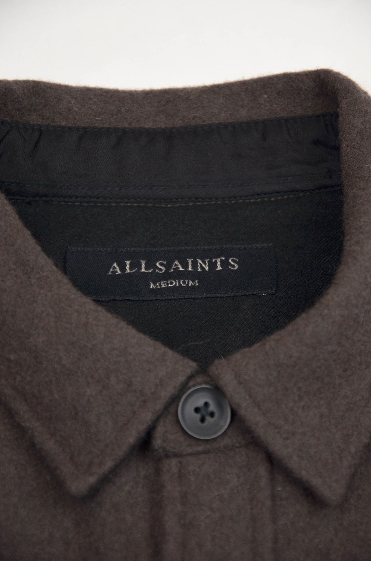 Allsaints ALLSAINTS Wool Brown Casual Overshirt Jacket - M Size US M / EU 48-50 / 2 - 7 Thumbnail