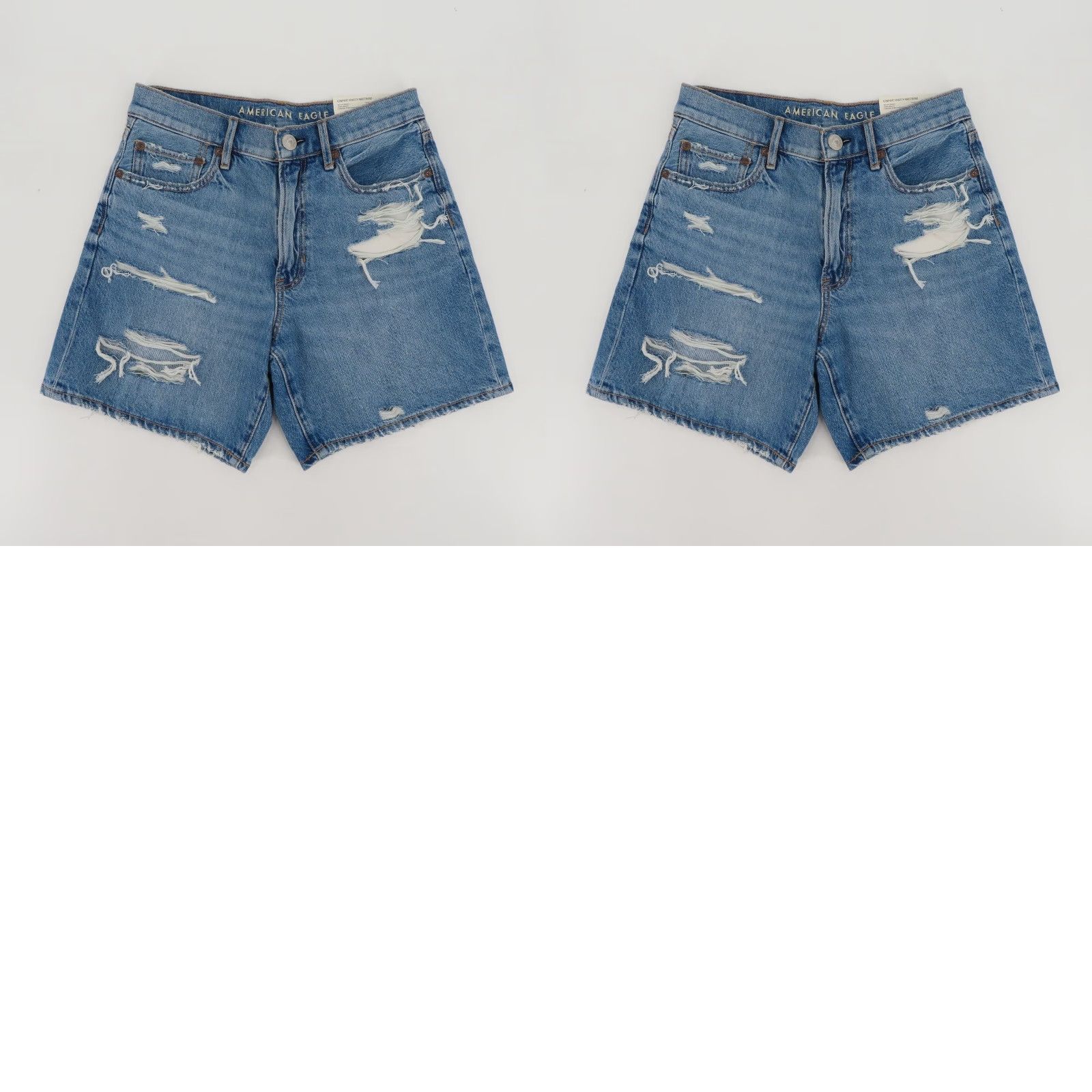 American Eagle Outfitters VINTAGE American Eagle Outfitters Women 2 26W 90s Boyfriend Long Length Distressed Denim Shorts NEW Size 26" / US 2 / IT 38 - 9 Thumbnail