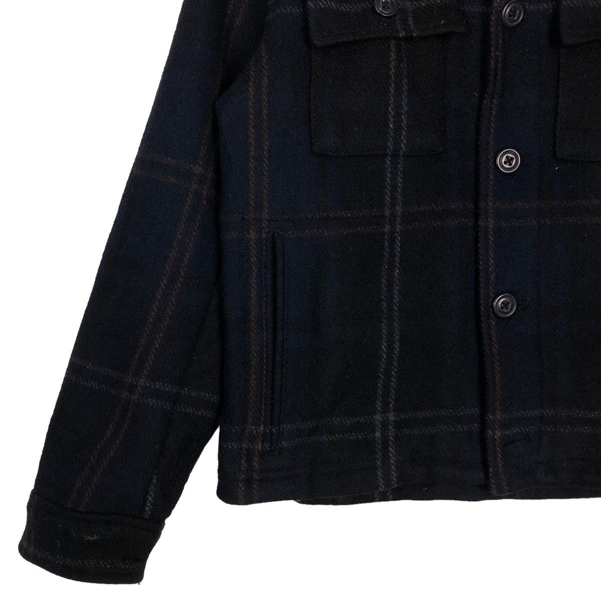 Japanese Brand 🔥Vintage Gap Wool Worker Jacket Tartan Design Japan Size US S / EU 44-46 / 1 - 4 Thumbnail