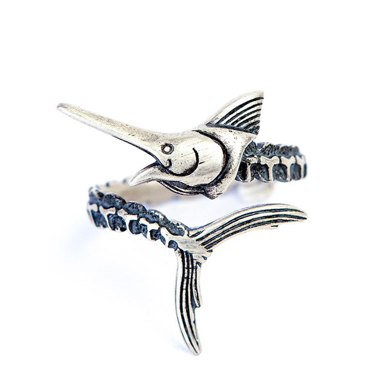 Jewelry Fish New Design Jewelry Rings Open Chrome Ring (Size 7-13) Size ONE SIZE - 5 Thumbnail