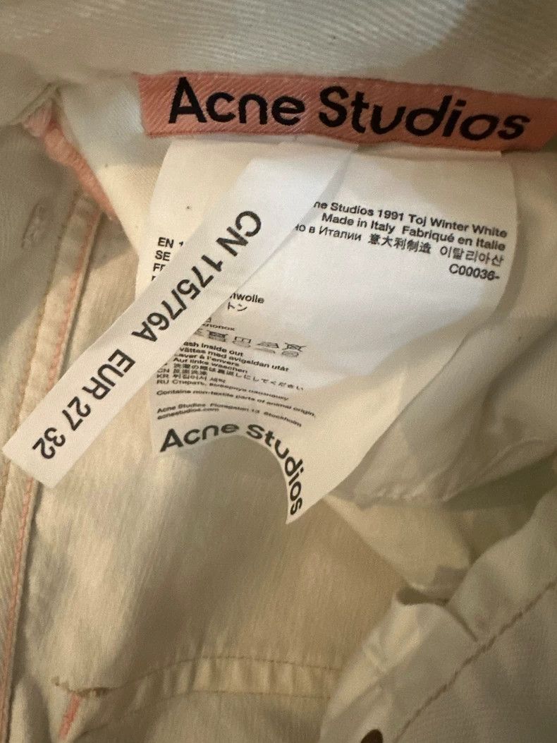 Acne Studios acne studios white jeans Size US 27 - 3 Thumbnail