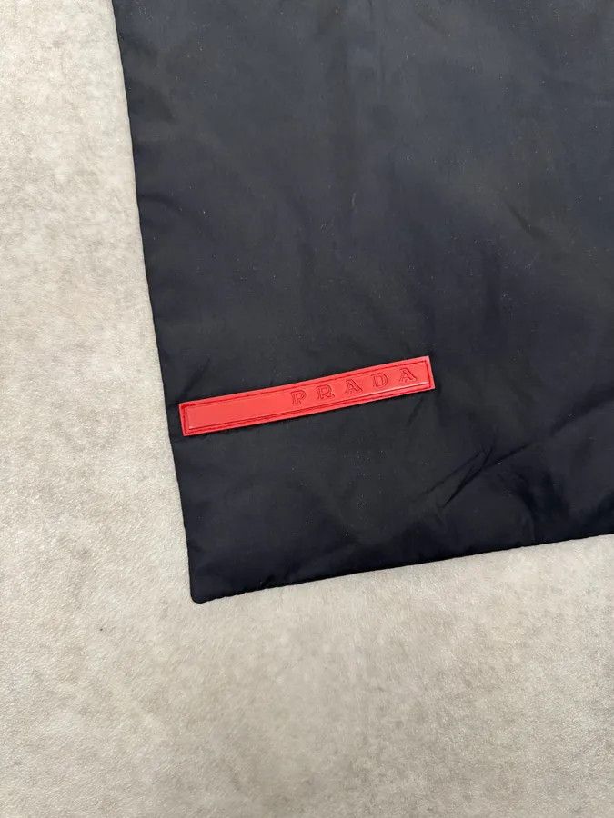 Prada AW1999 Prada Black Nylon Linea Rossa Minimalist Scarf Size ONE SIZE - 5 Thumbnail