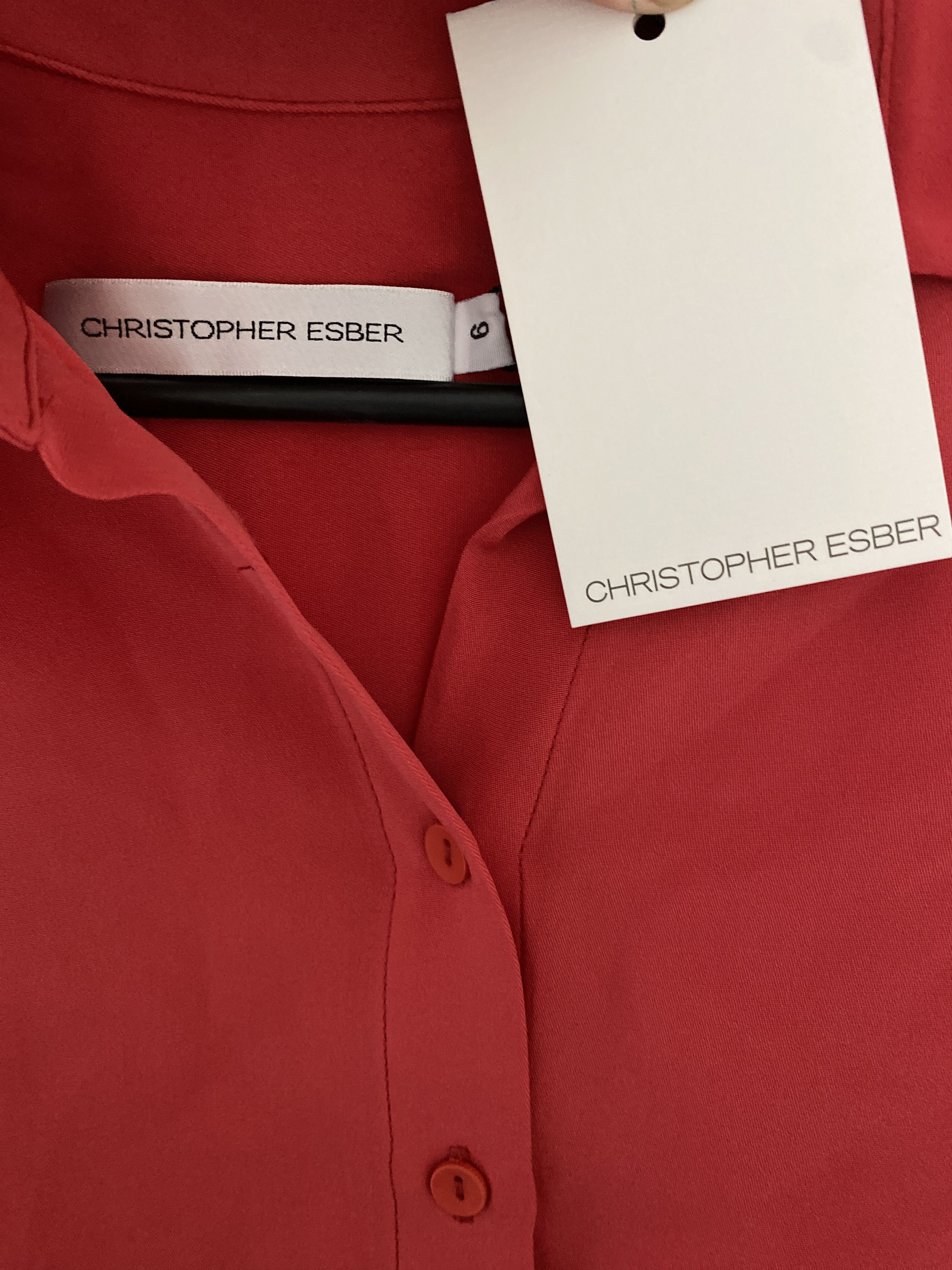 Christopher Esber Short Sleeve Cropped Tie Shirt Size XS / US 0-2 / IT 36-38 - 6 Thumbnail