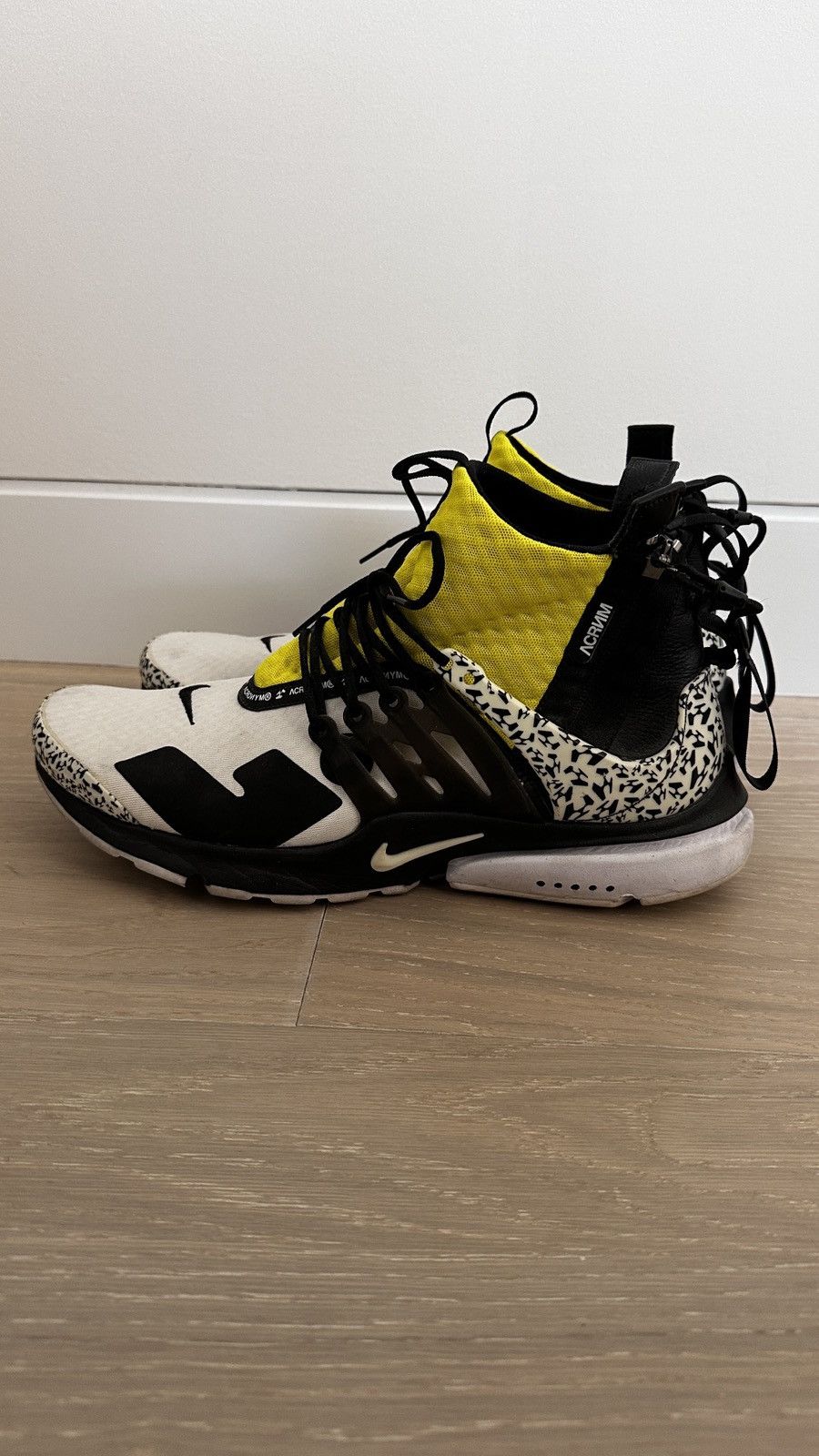 Acronym × Errolson Hugh × Nike NIKE ACRONYM PRESTO MID - DYNAMIC YELLOW Size US 12 / EU 45 - 4 Thumbnail