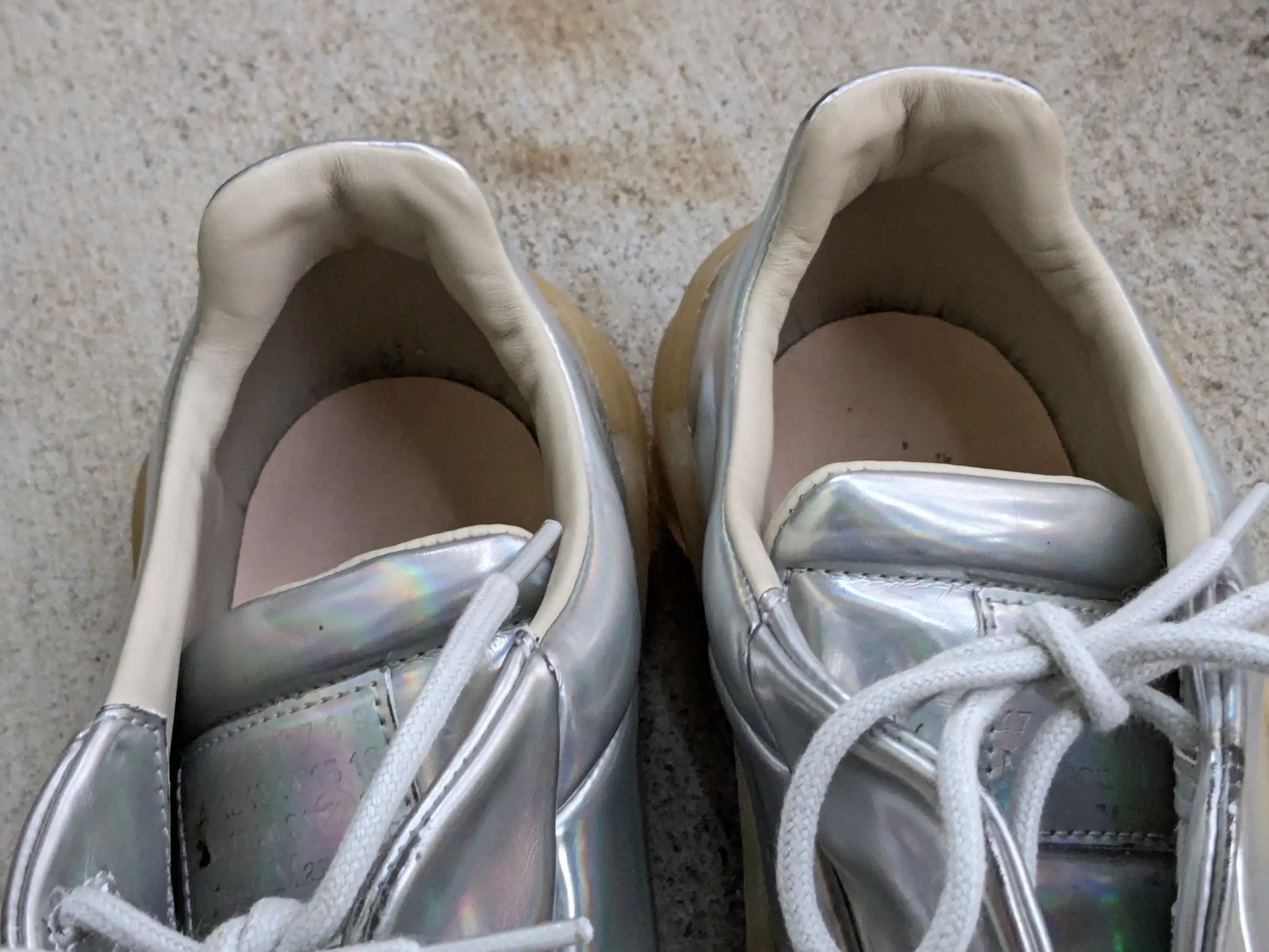 Maison Margiela Maison Margiela New Future Silver 8 41 Leather Low Tops Size US 8 / EU 41 - 6 Thumbnail