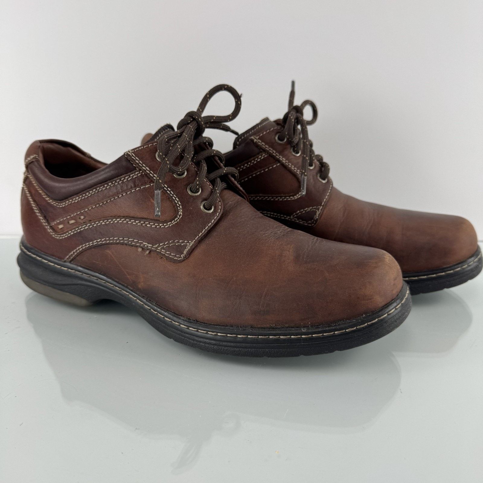 Johnston & Murphy Johnston & Murphy Waterproof Leather Oxfords 8 M Colvord Size US 8 / EU 41 - 1 Thumbnail