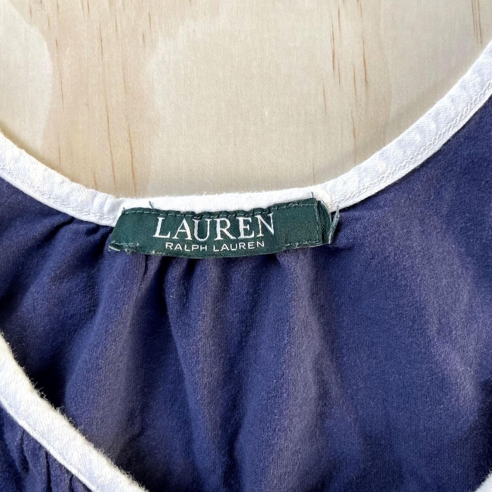 Ralph Lauren Lauren Ralph Chemise Womens M Blue Gown Women Striped Sleeveless Loungewear Size ONE SIZE - 2 Thumbnail